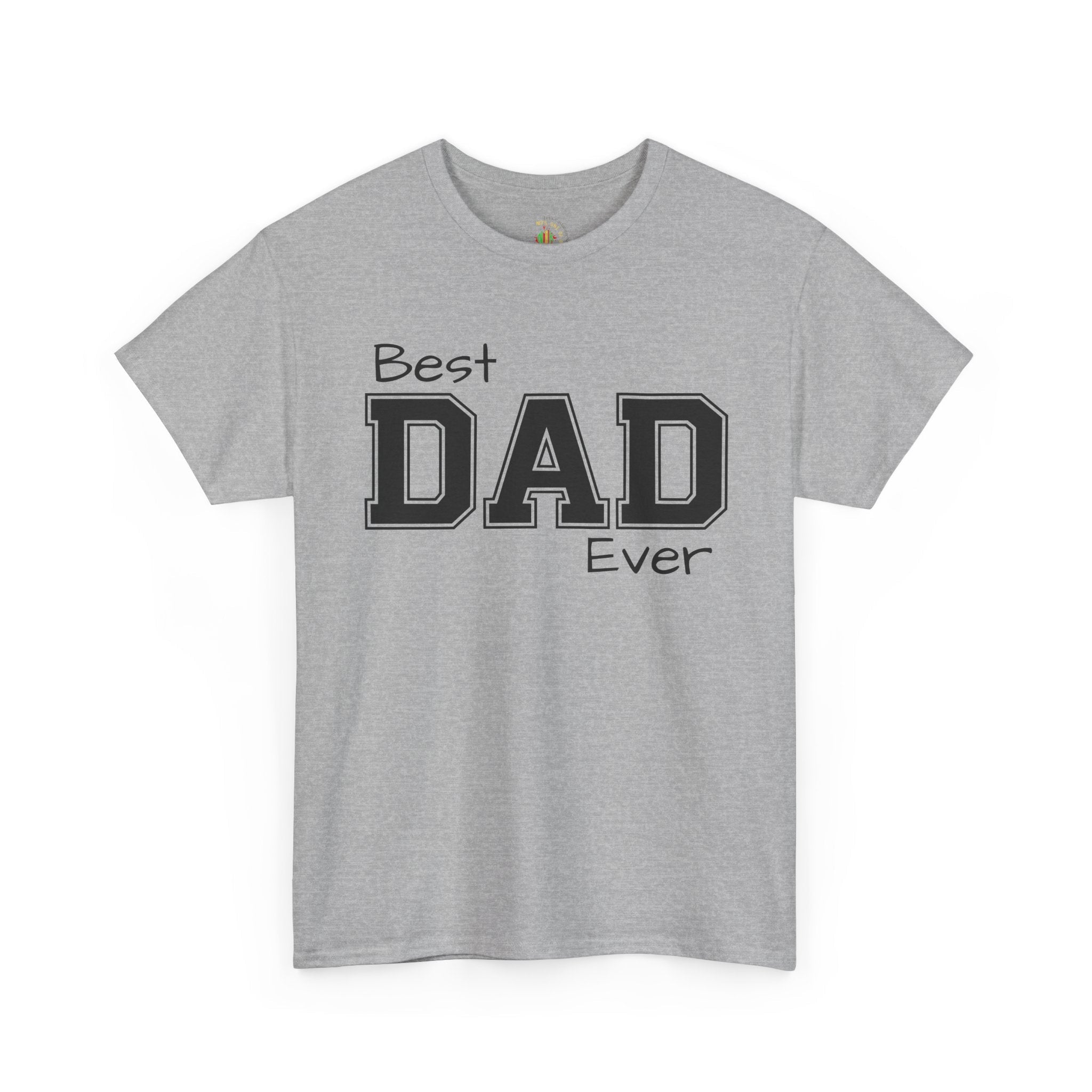 Best Dad Ever Tee — Custom Family Name & Kid Count on Back
