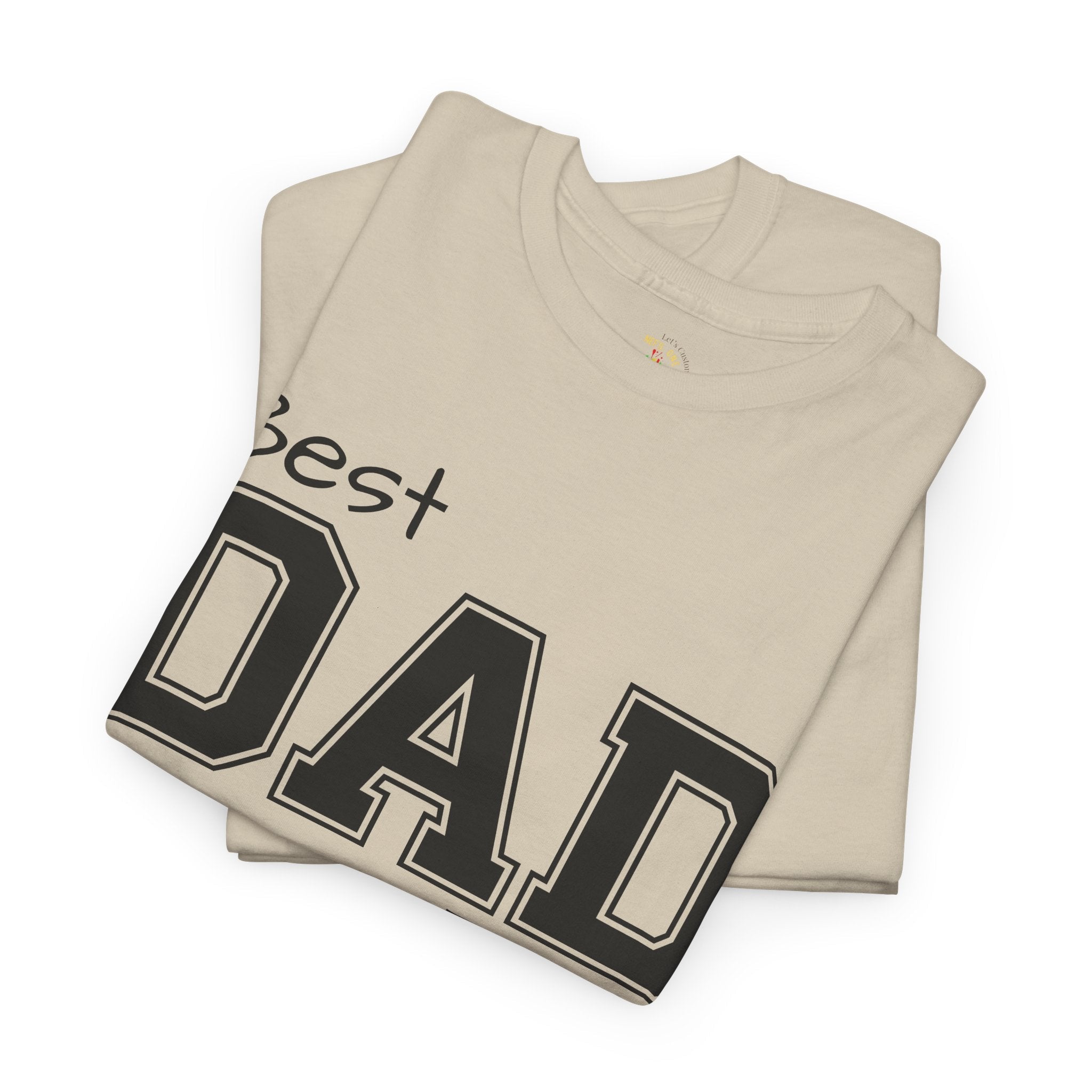 Best Dad Ever Tee — Custom Family Name & Kid Count on Back
