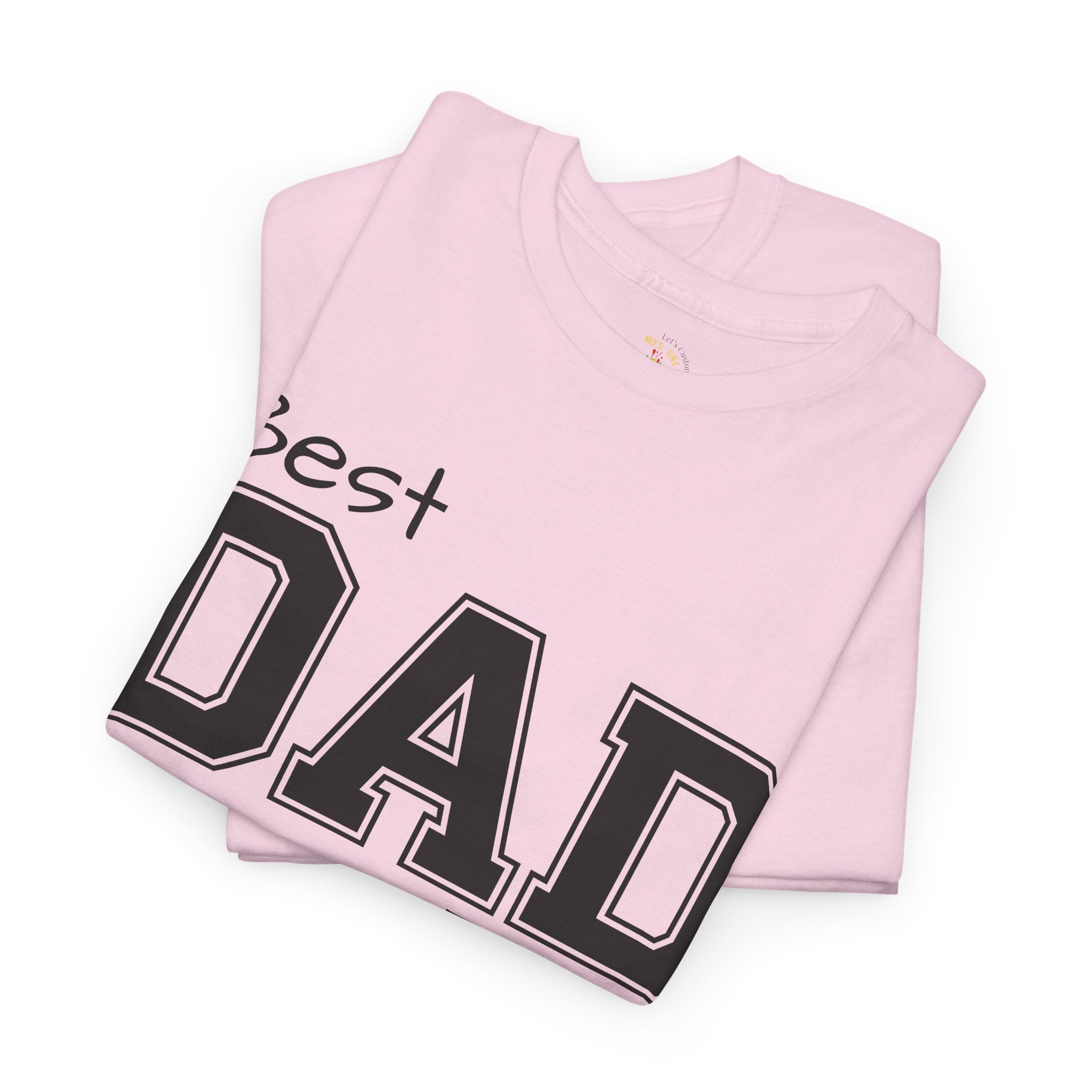 Best Dad Ever Tee — Custom Family Name & Kid Count on Back