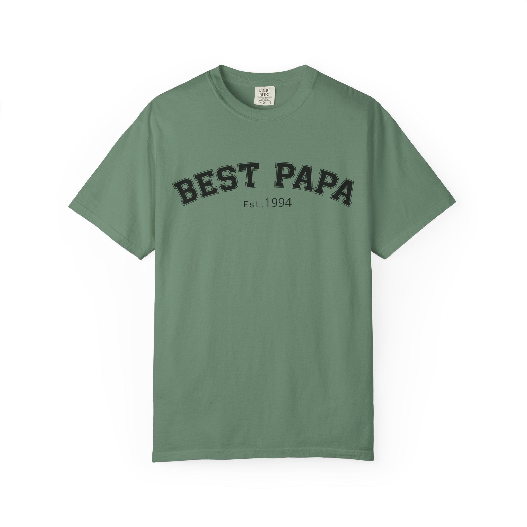Best Papa "Personalize the Est. Date" T-Shirt — Father’s Day Gift Tee