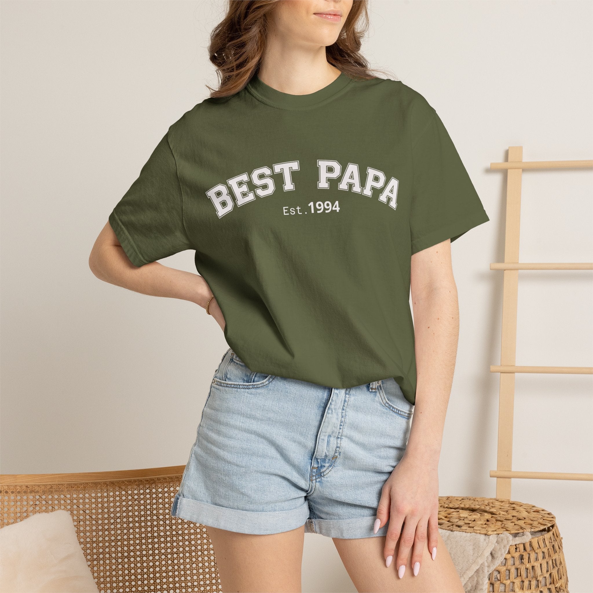 Best Papa "Personalize the Est. Date" T-Shirt — Father’s Day Gift Tee