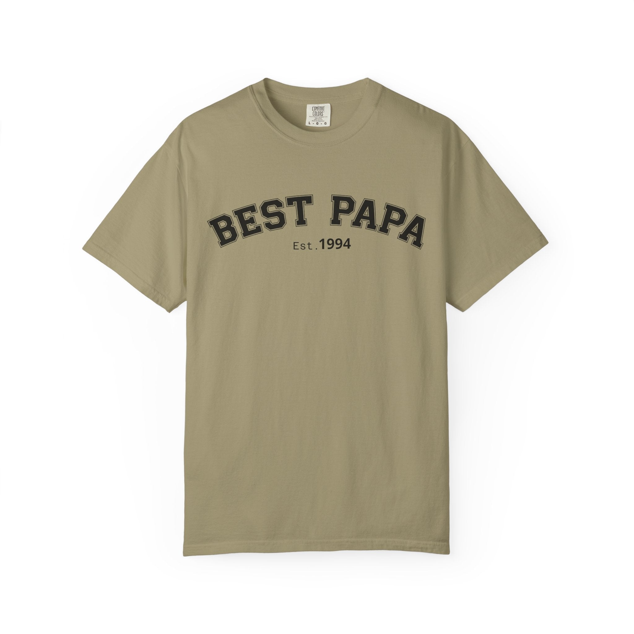Best Papa "Personalize the Est. Date" T-Shirt — Father’s Day Gift Tee