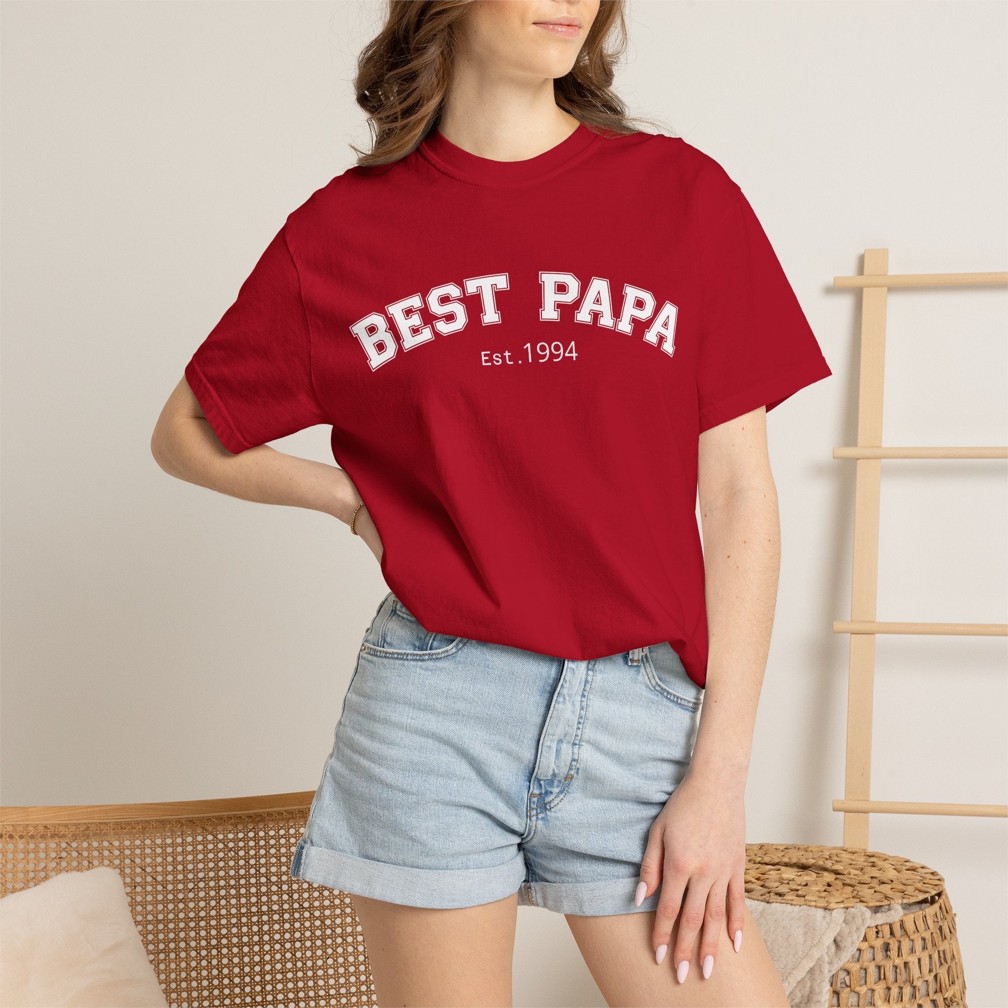 Best Papa "Personalize the Est. Date" T-Shirt — Father’s Day Gift Tee