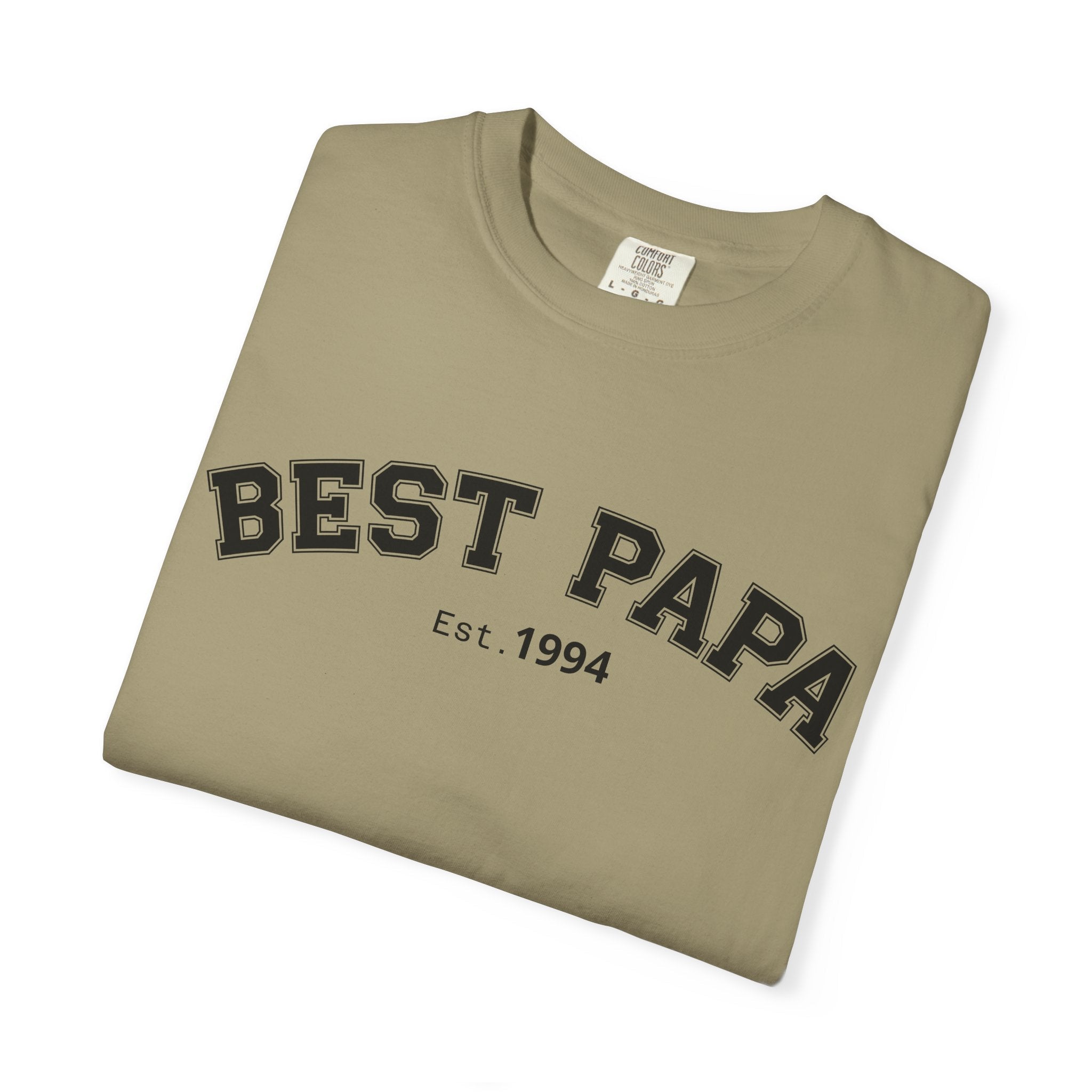 Best Papa "Personalize the Est. Date" T-Shirt — Father’s Day Gift Tee