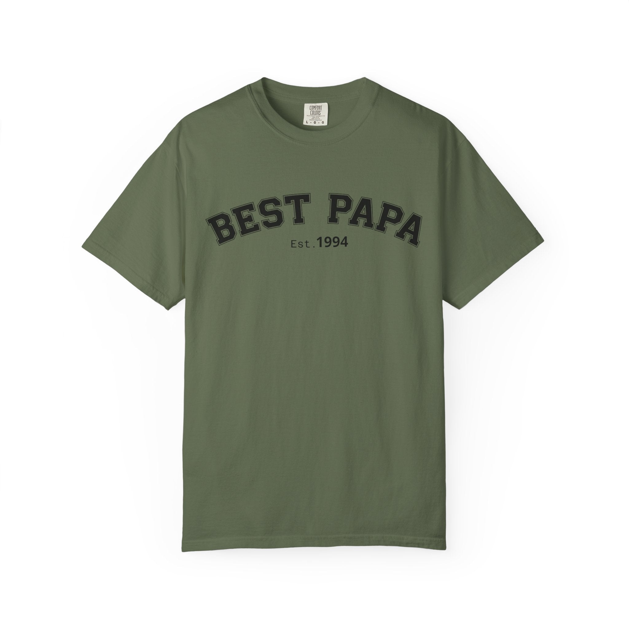 Best Papa "Personalize the Est. Date" T-Shirt — Father’s Day Gift Tee