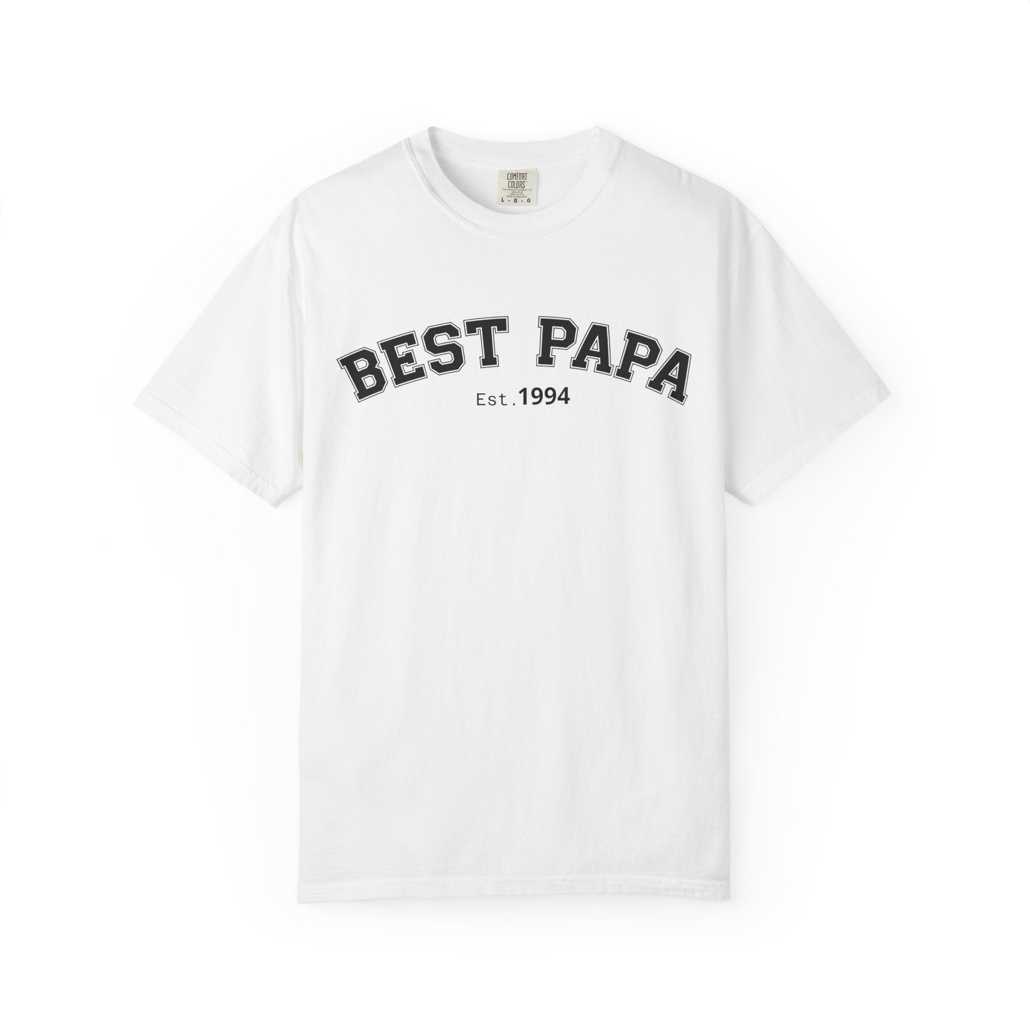 Best Papa "Personalize the Est. Date" T-Shirt — Father’s Day Gift Tee