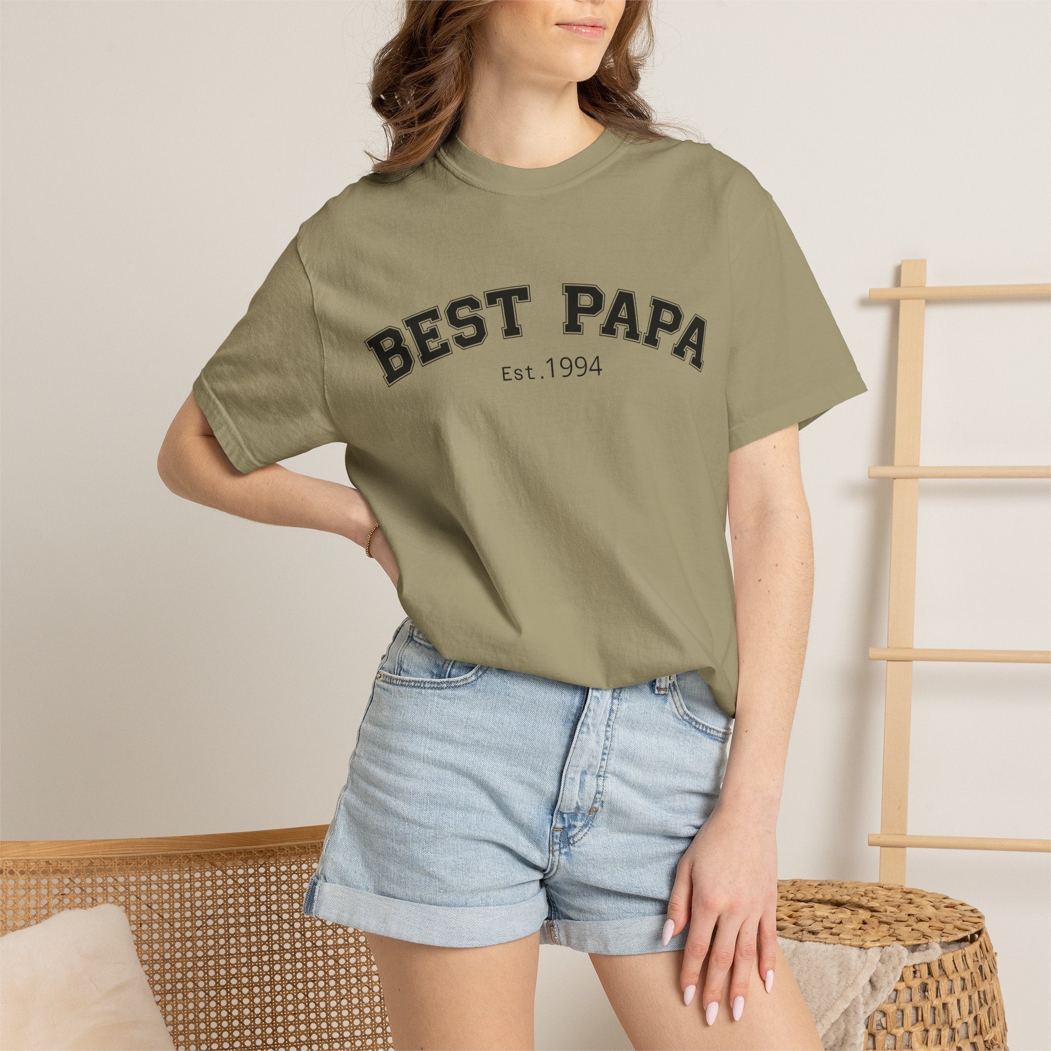 Best Papa "Personalize the Est. Date" T-Shirt — Father’s Day Gift Tee