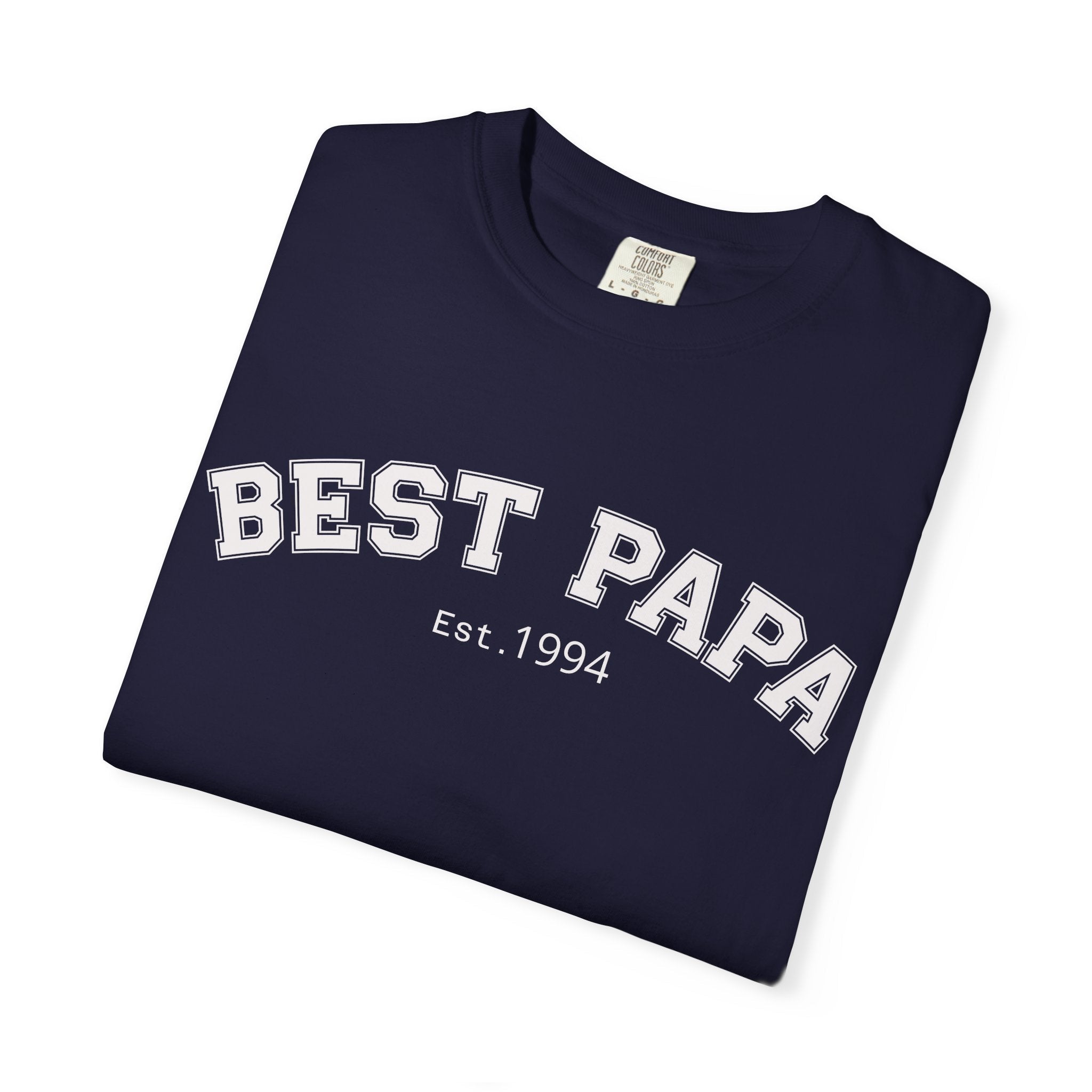 Best Papa "Personalize the Est. Date" T-Shirt — Father’s Day Gift Tee