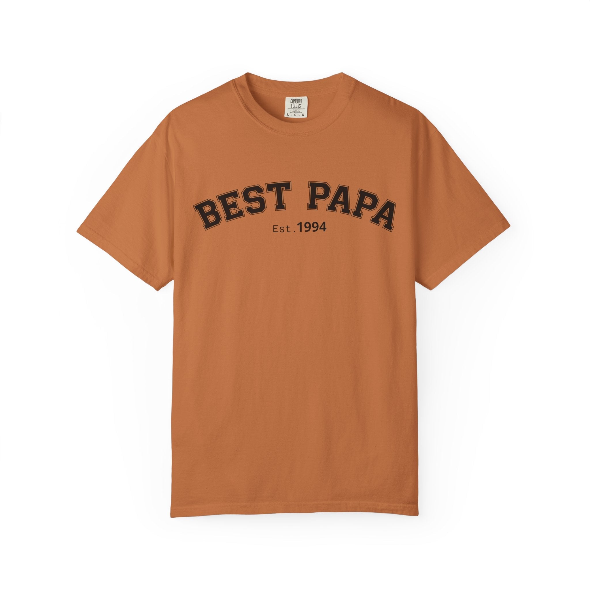 Best Papa "Personalize the Est. Date" T-Shirt — Father’s Day Gift Tee