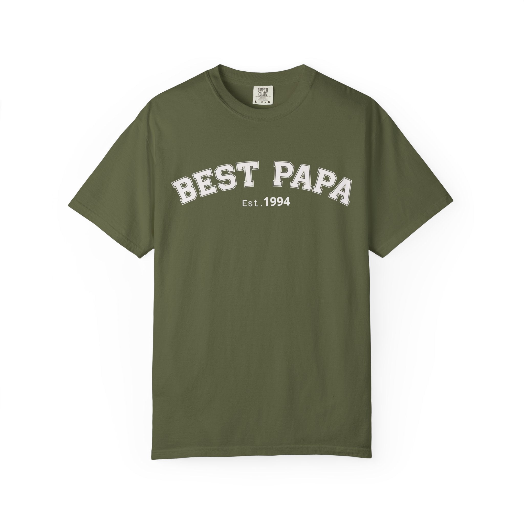 Best Papa "Personalize the Est. Date" T-Shirt — Father’s Day Gift Tee