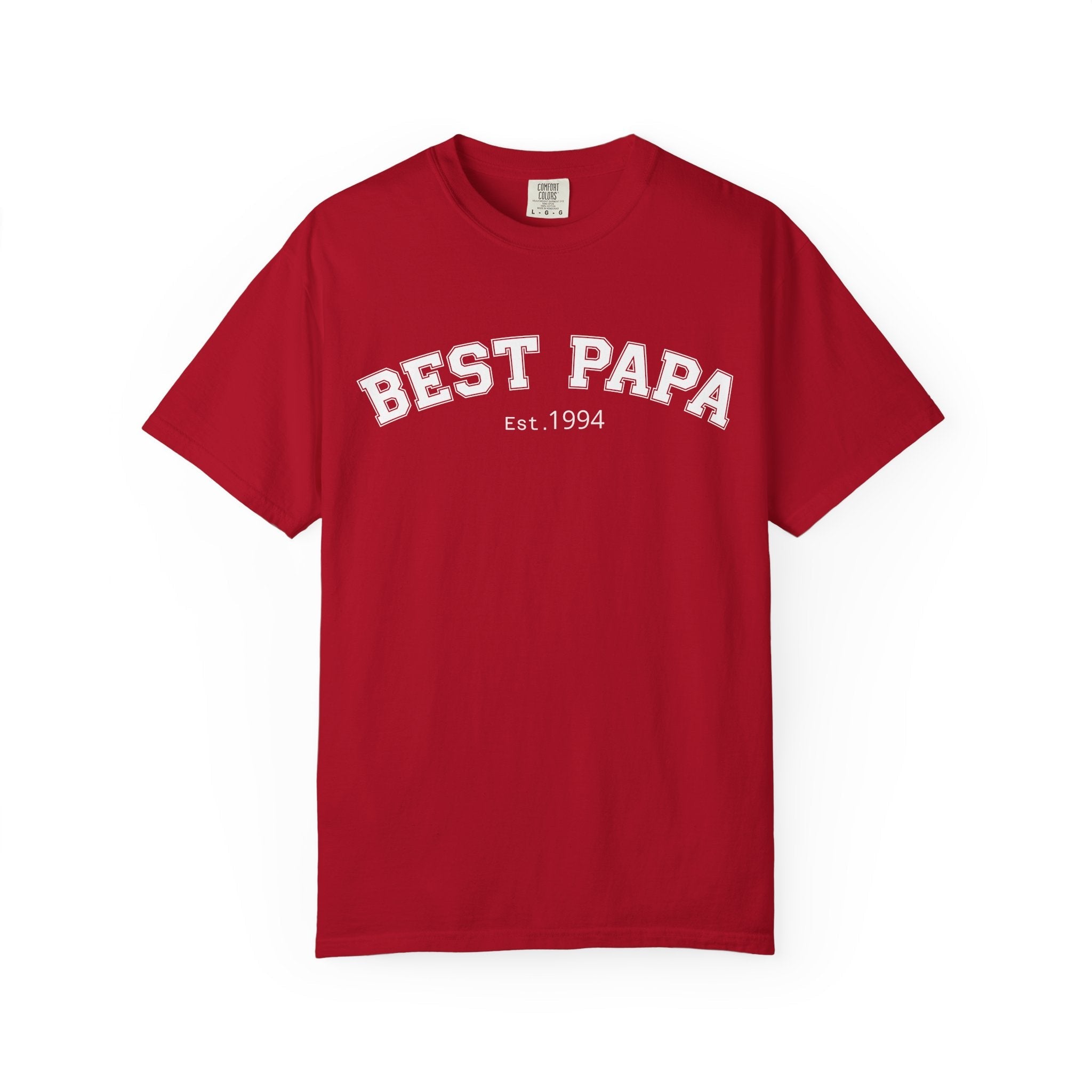 Best Papa "Personalize the Est. Date" T-Shirt — Father’s Day Gift Tee