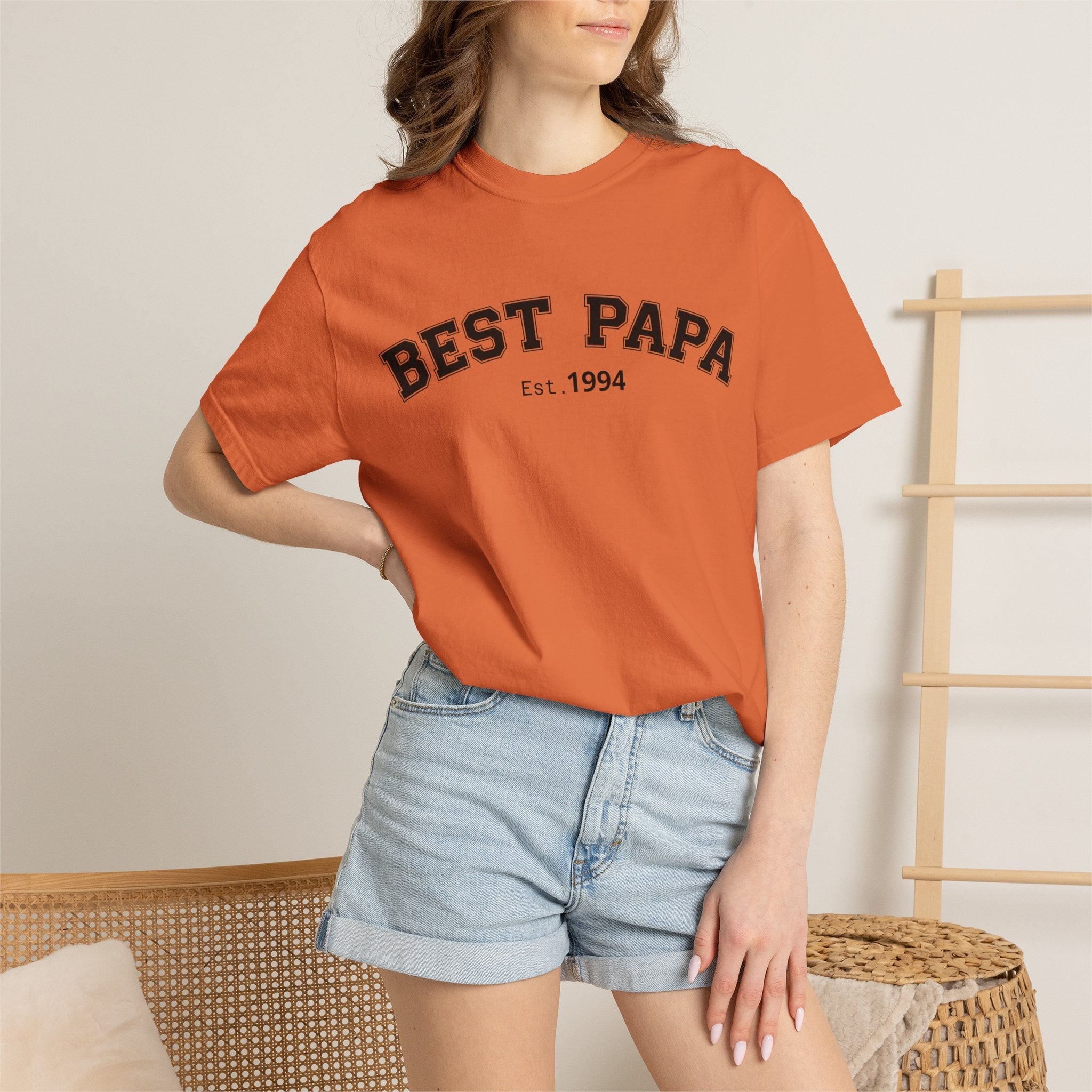 Best Papa "Personalize the Est. Date" T-Shirt — Father’s Day Gift Tee