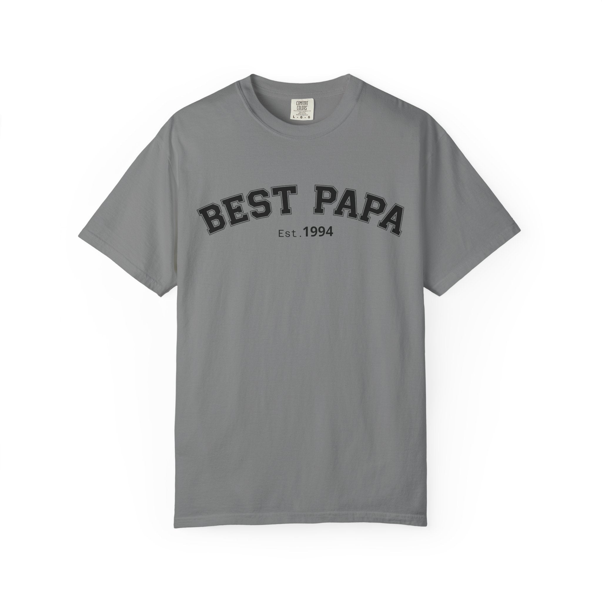 Best Papa "Personalize the Est. Date" T-Shirt — Father’s Day Gift Tee
