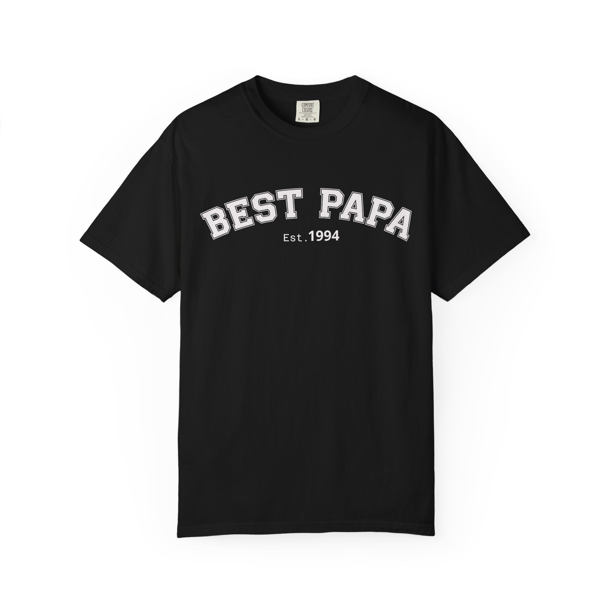 Best Papa "Personalize the Est. Date" T-Shirt — Father’s Day Gift Tee