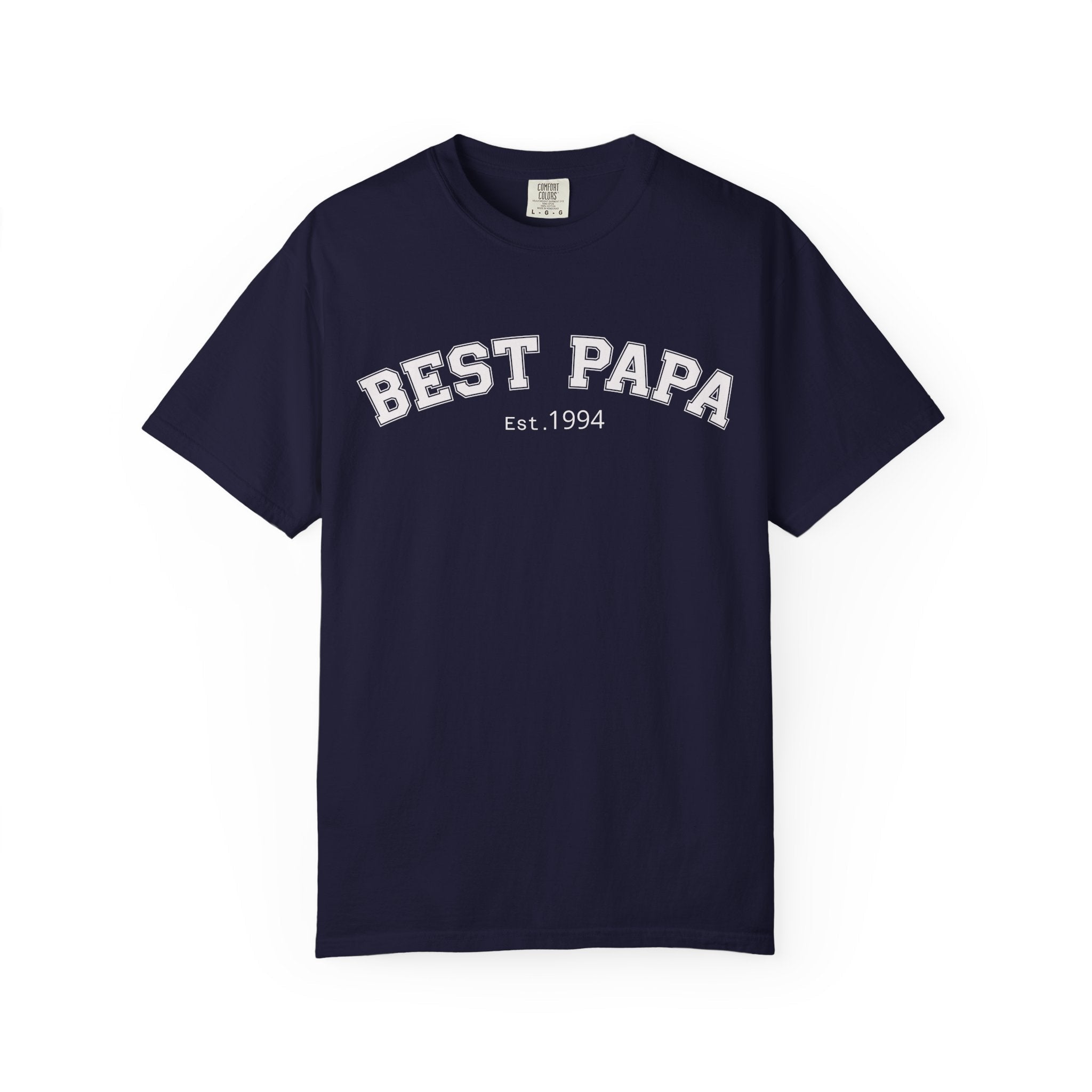 Best Papa "Personalize the Est. Date" T-Shirt — Father’s Day Gift Tee