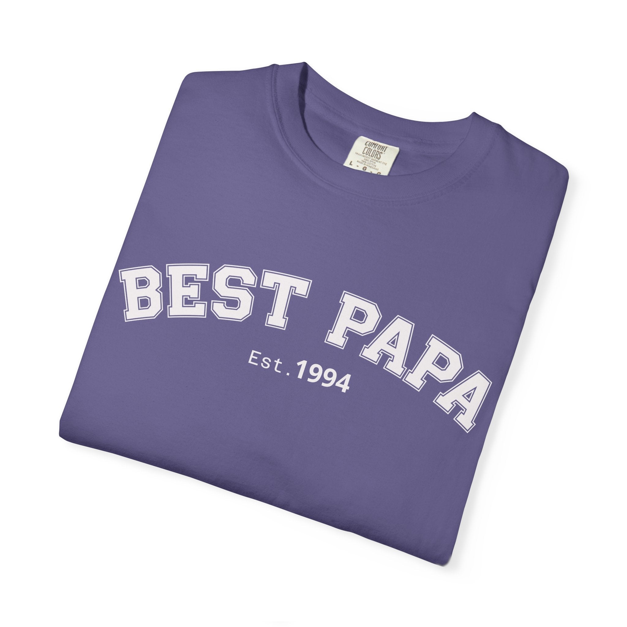 Best Papa "Personalize the Est. Date" T-Shirt — Father’s Day Gift Tee