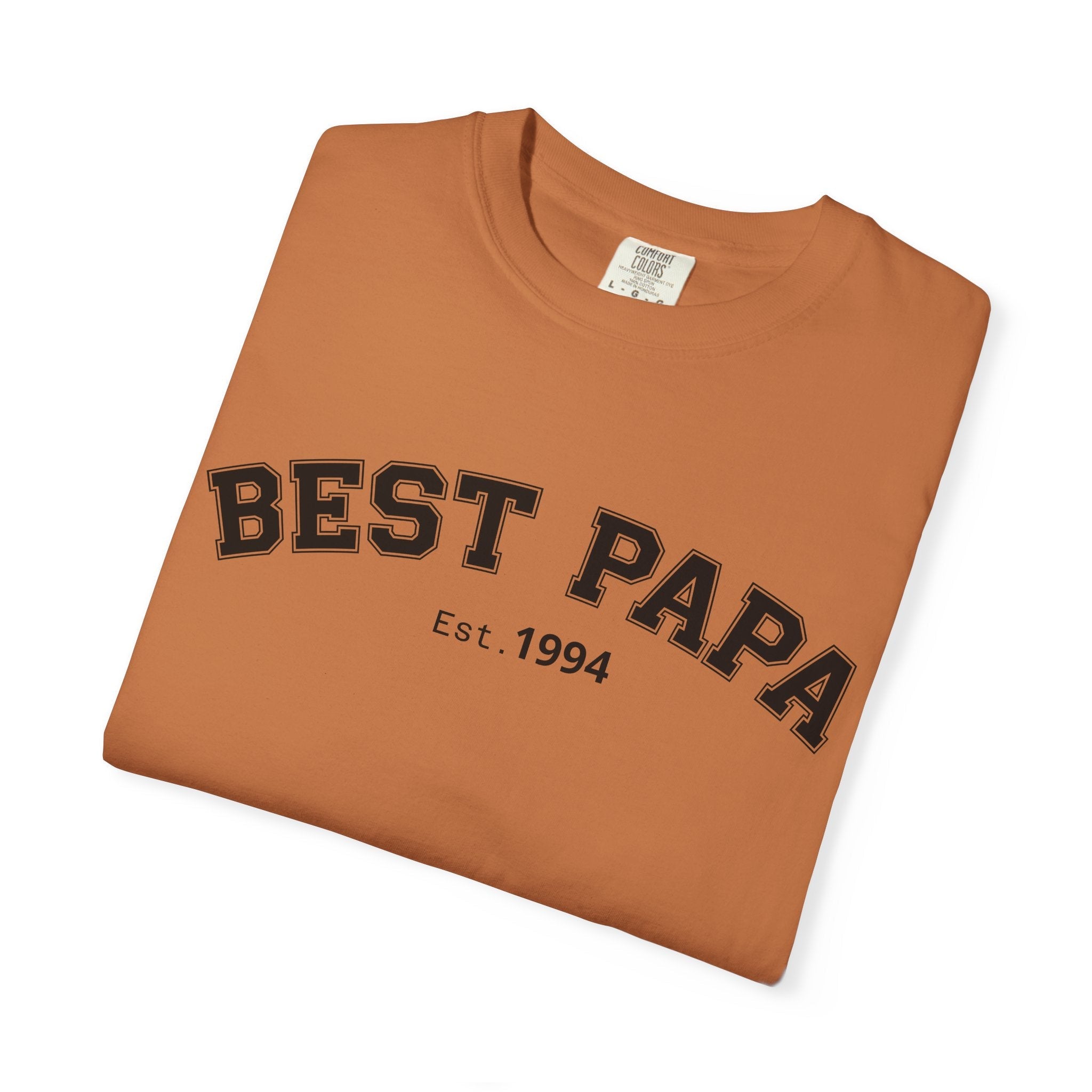 Best Papa "Personalize the Est. Date" T-Shirt — Father’s Day Gift Tee