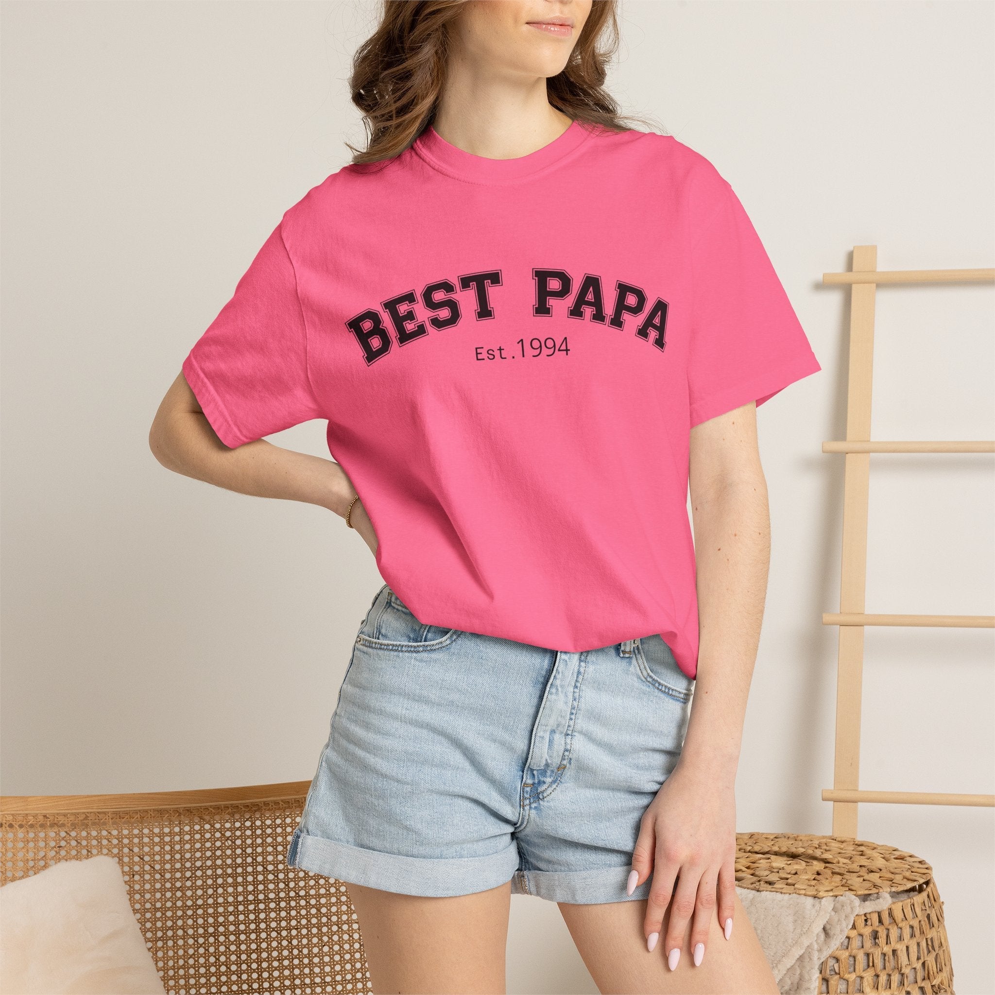 Best Papa "Personalize the Est. Date" T-Shirt — Father’s Day Gift Tee