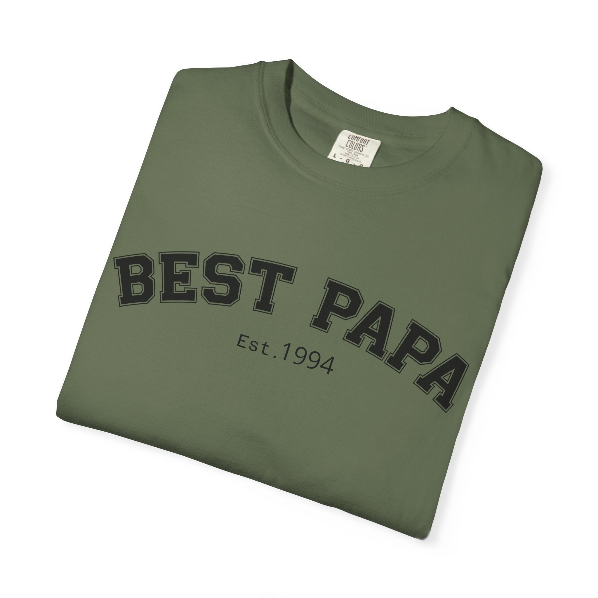 Best Papa "Personalize the Est. Date" T-Shirt — Father’s Day Gift Tee