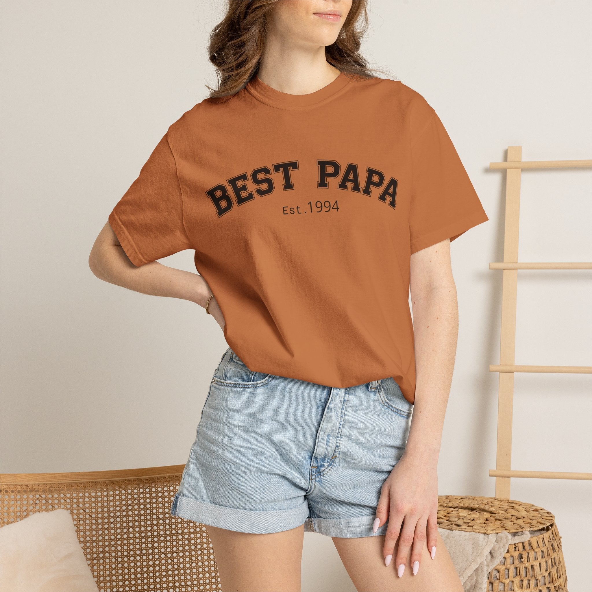 Best Papa "Personalize the Est. Date" T-Shirt — Father’s Day Gift Tee