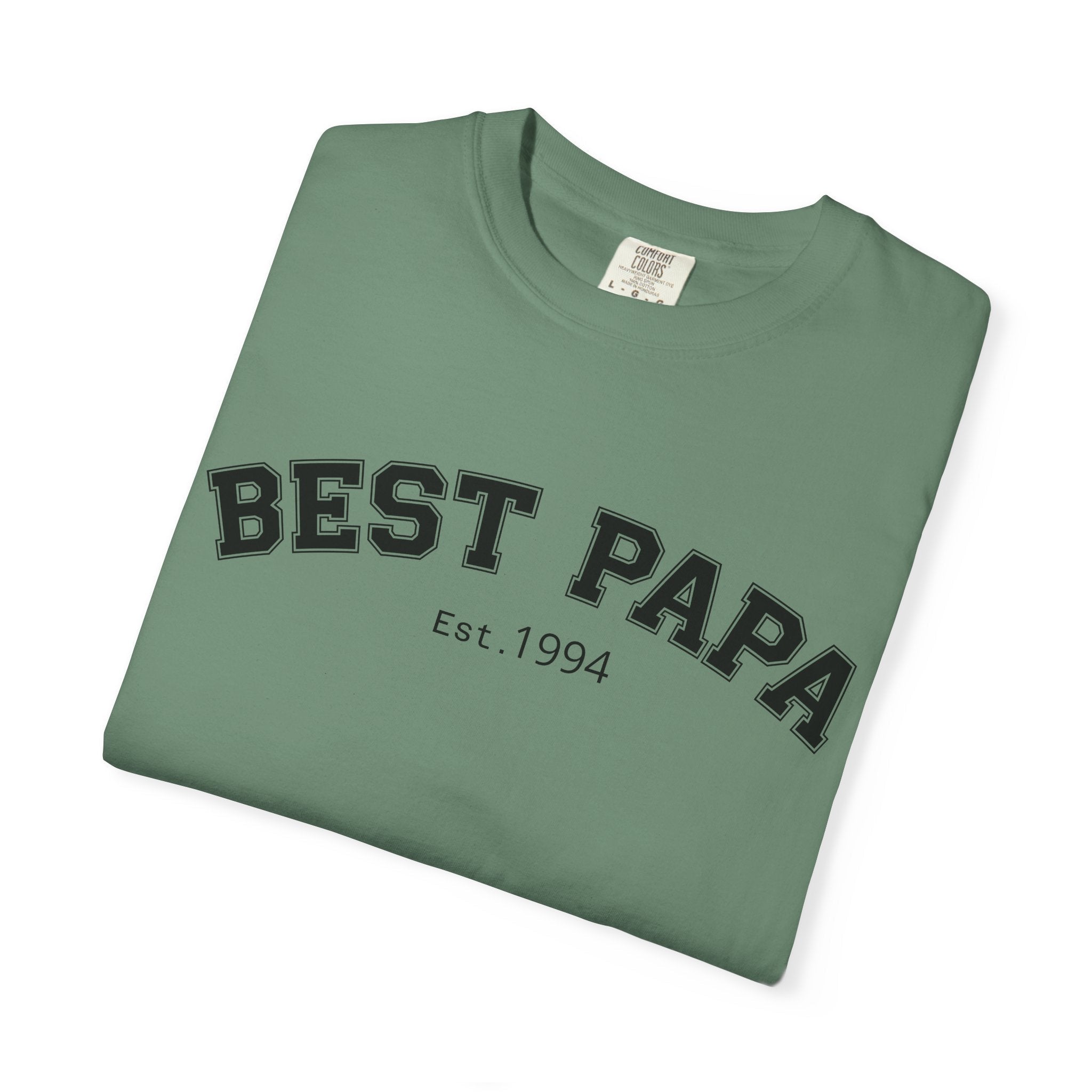 Best Papa "Personalize the Est. Date" T-Shirt — Father’s Day Gift Tee
