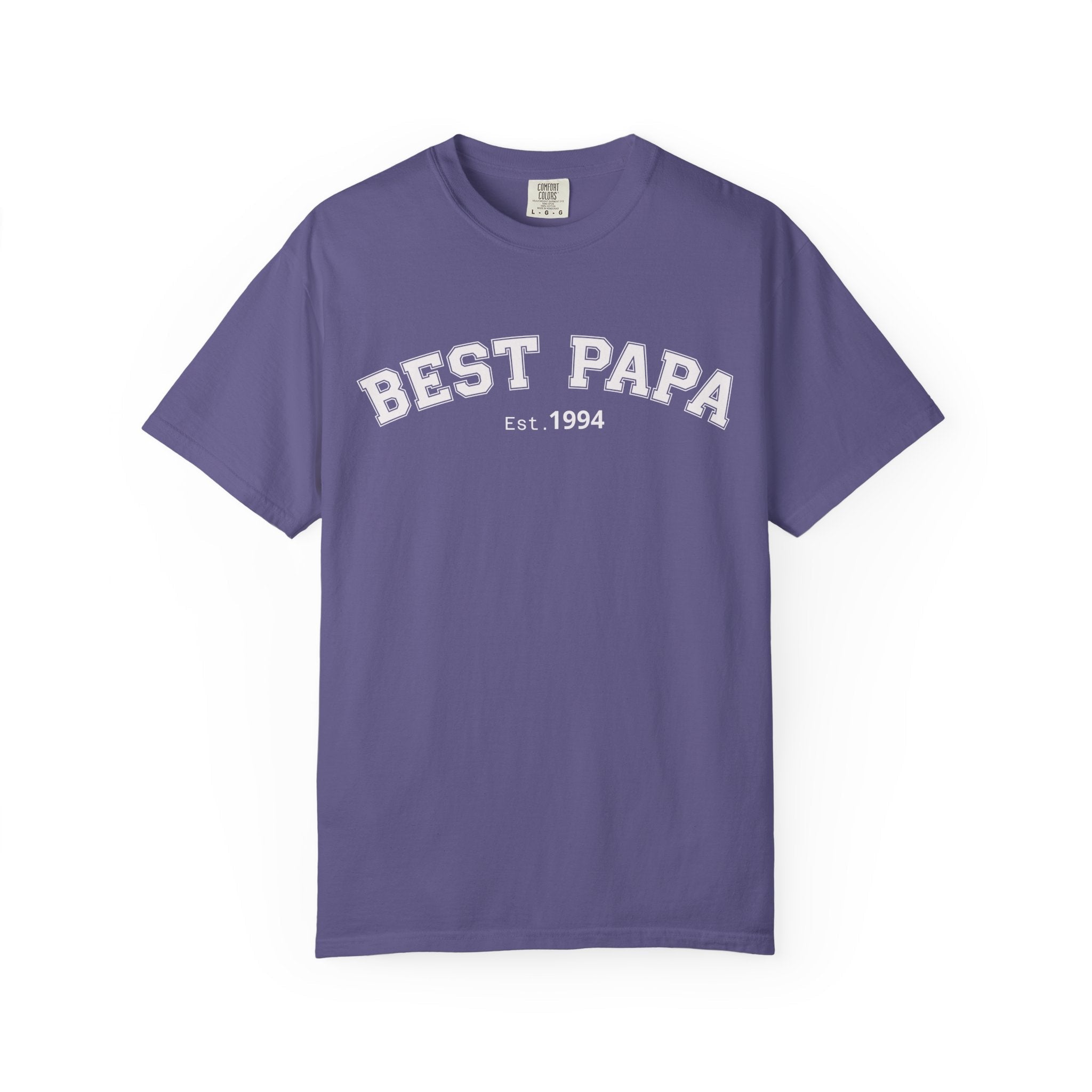 Best Papa "Personalize the Est. Date" T-Shirt — Father’s Day Gift Tee