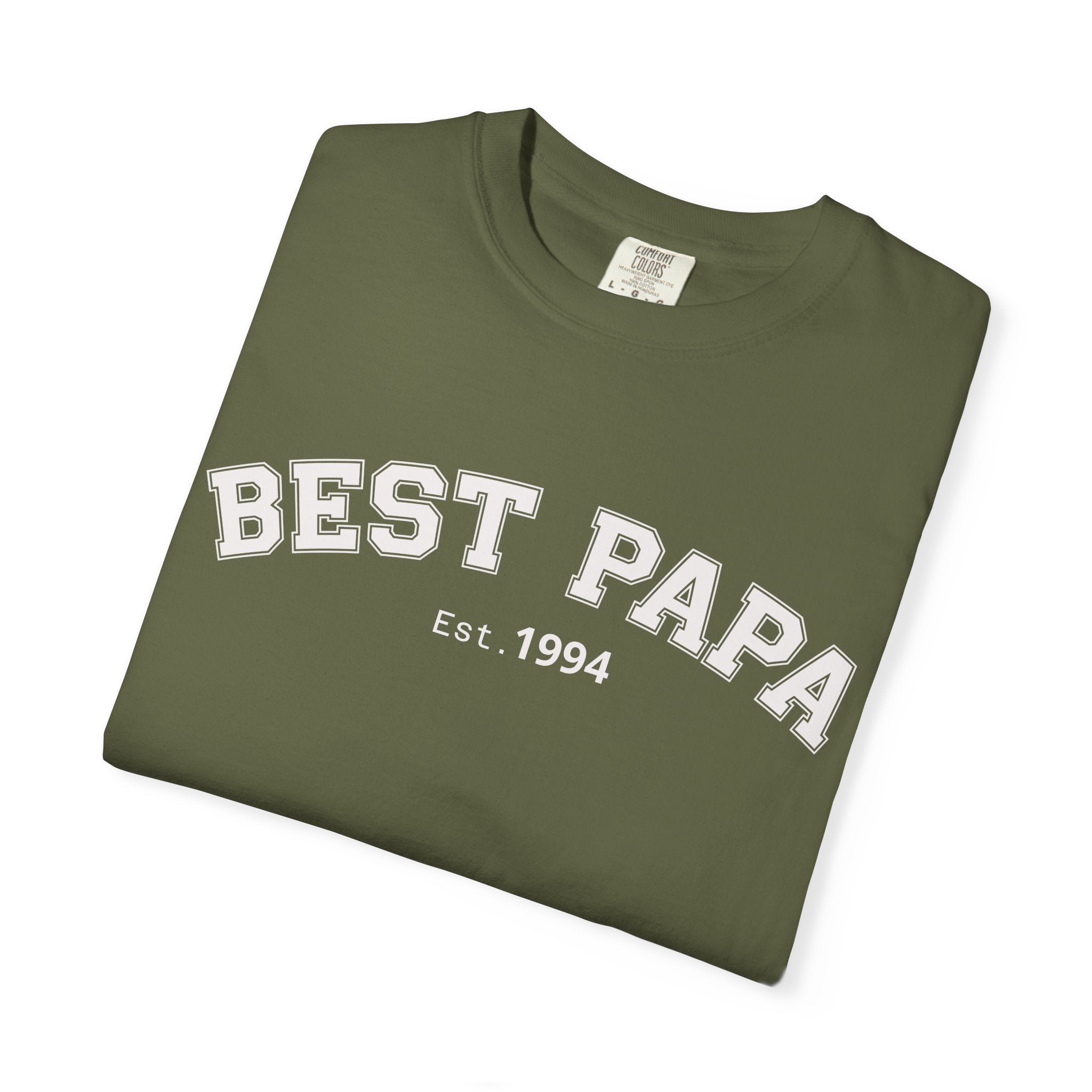 Best Papa "Personalize the Est. Date" T-Shirt — Father’s Day Gift Tee