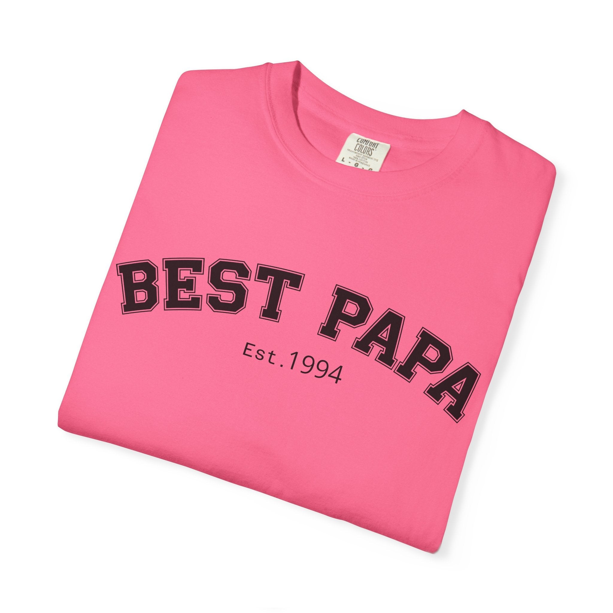 Best Papa "Personalize the Est. Date" T-Shirt — Father’s Day Gift Tee