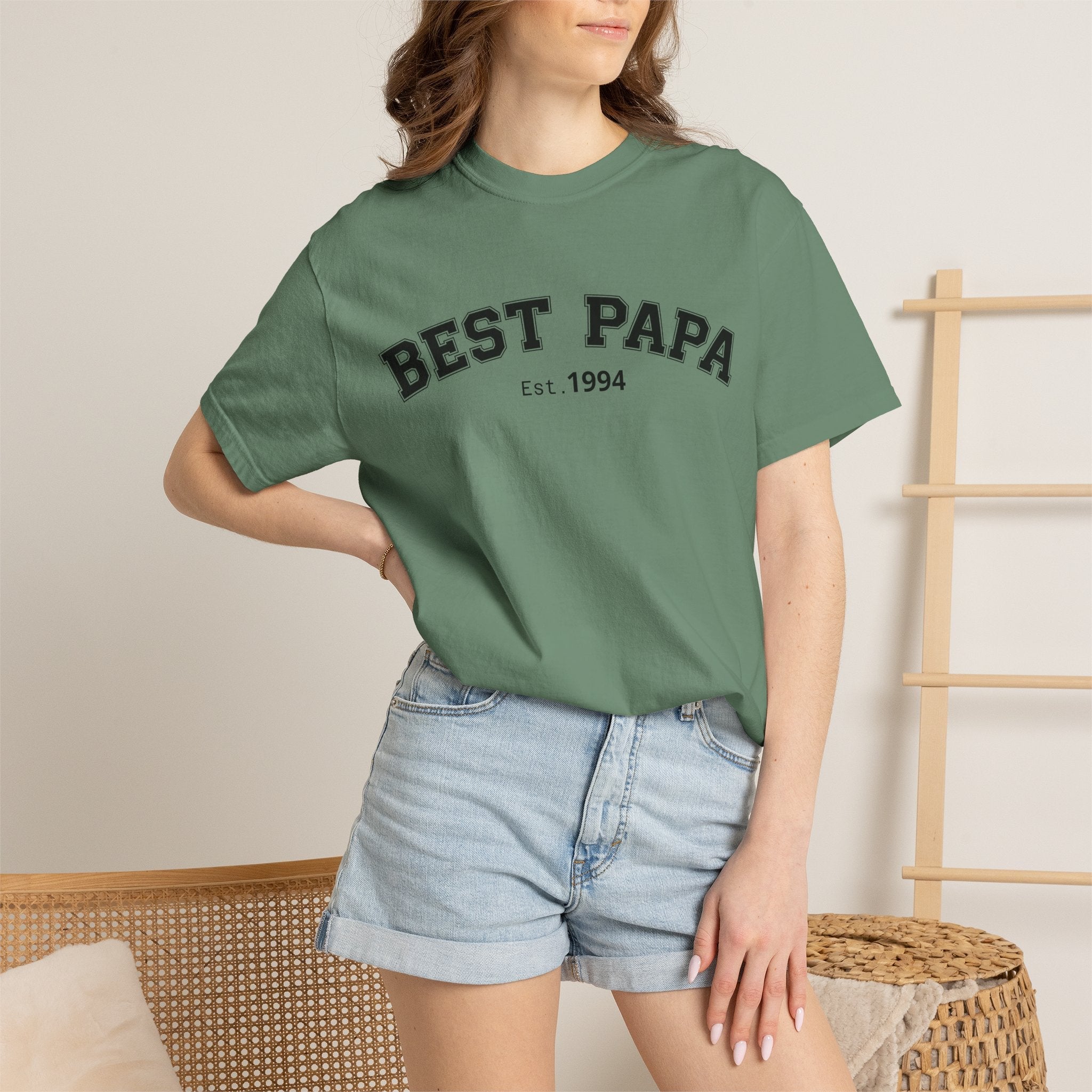 Best Papa "Personalize the Est. Date" T-Shirt — Father’s Day Gift Tee
