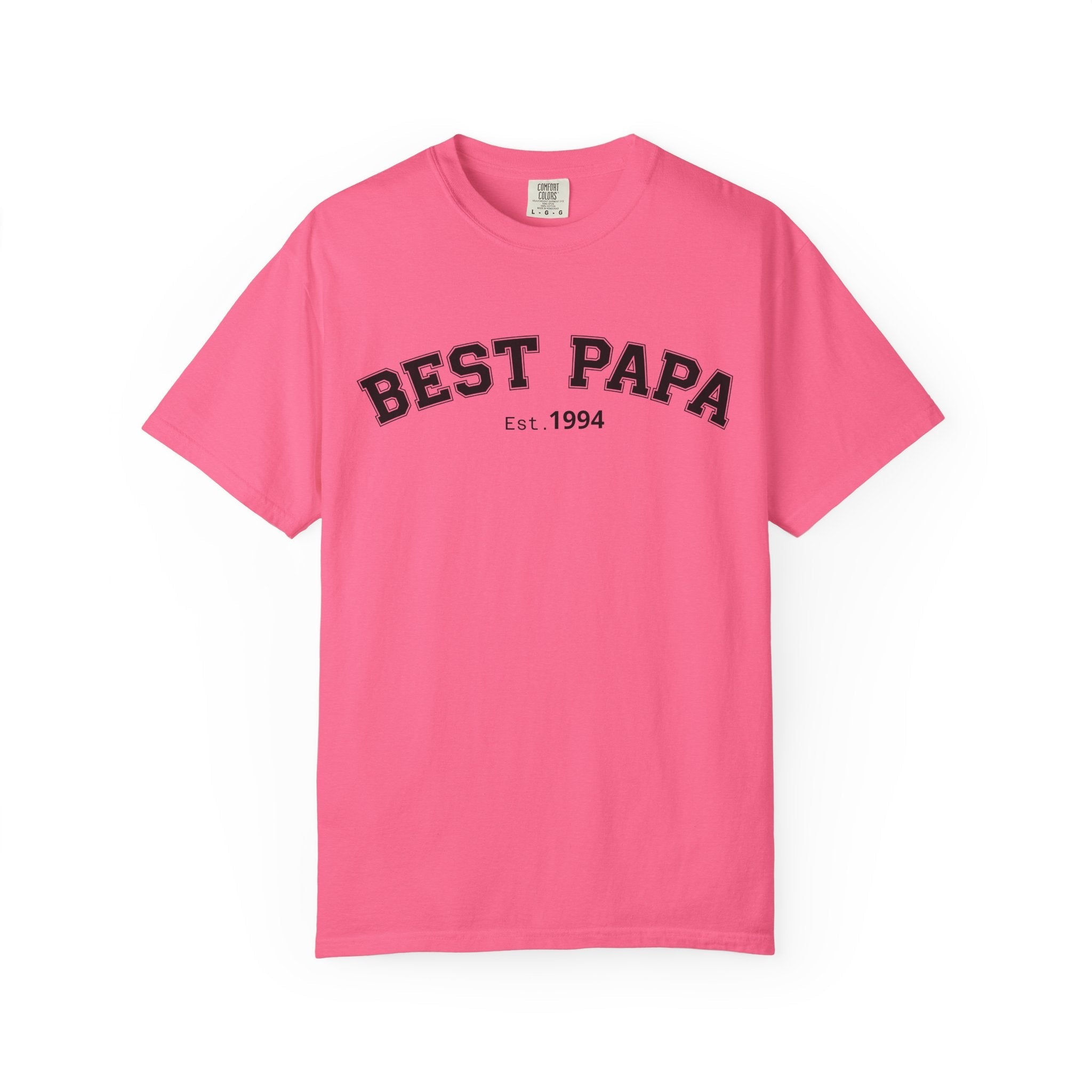 Best Papa "Personalize the Est. Date" T-Shirt — Father’s Day Gift Tee