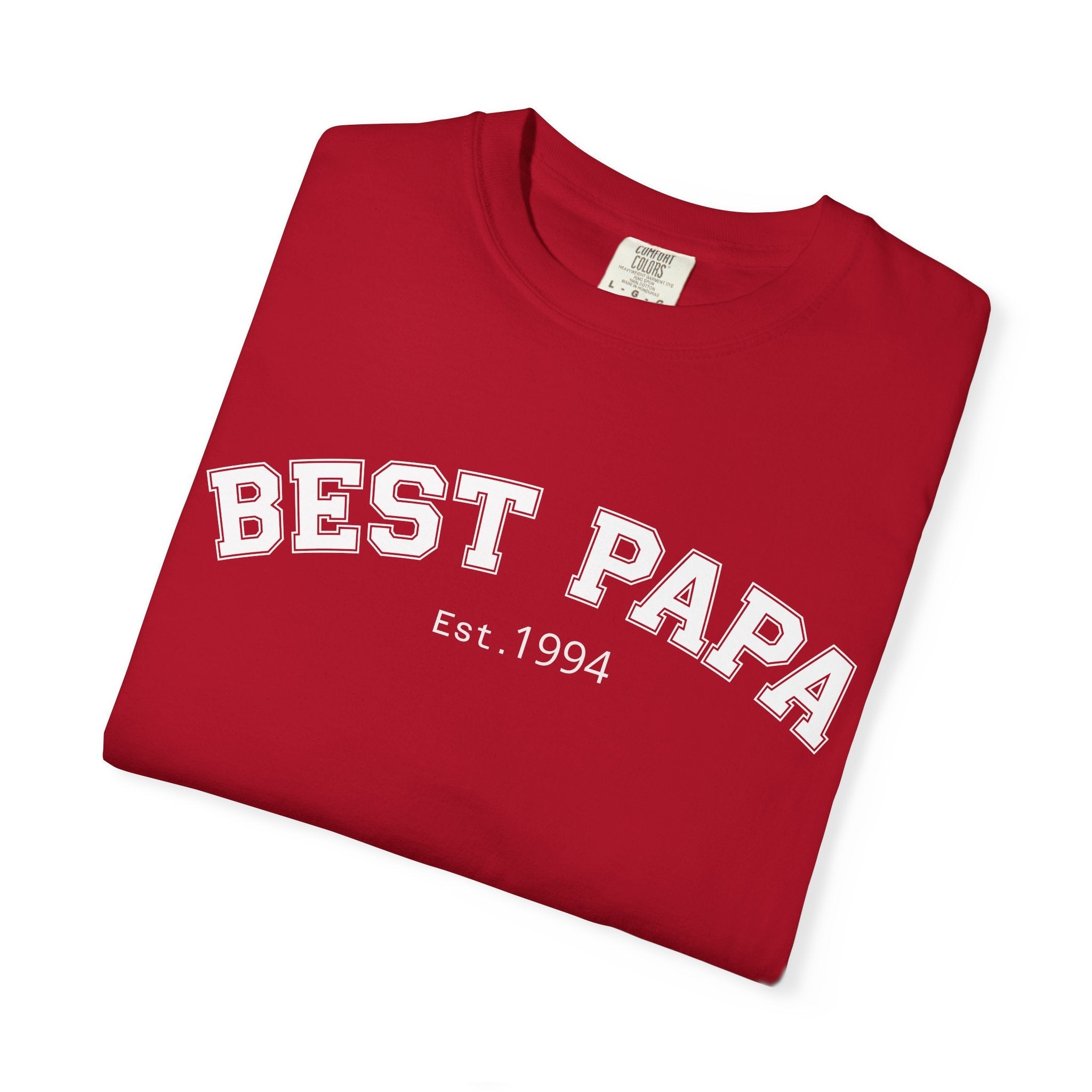 Best Papa "Personalize the Est. Date" T-Shirt — Father’s Day Gift Tee