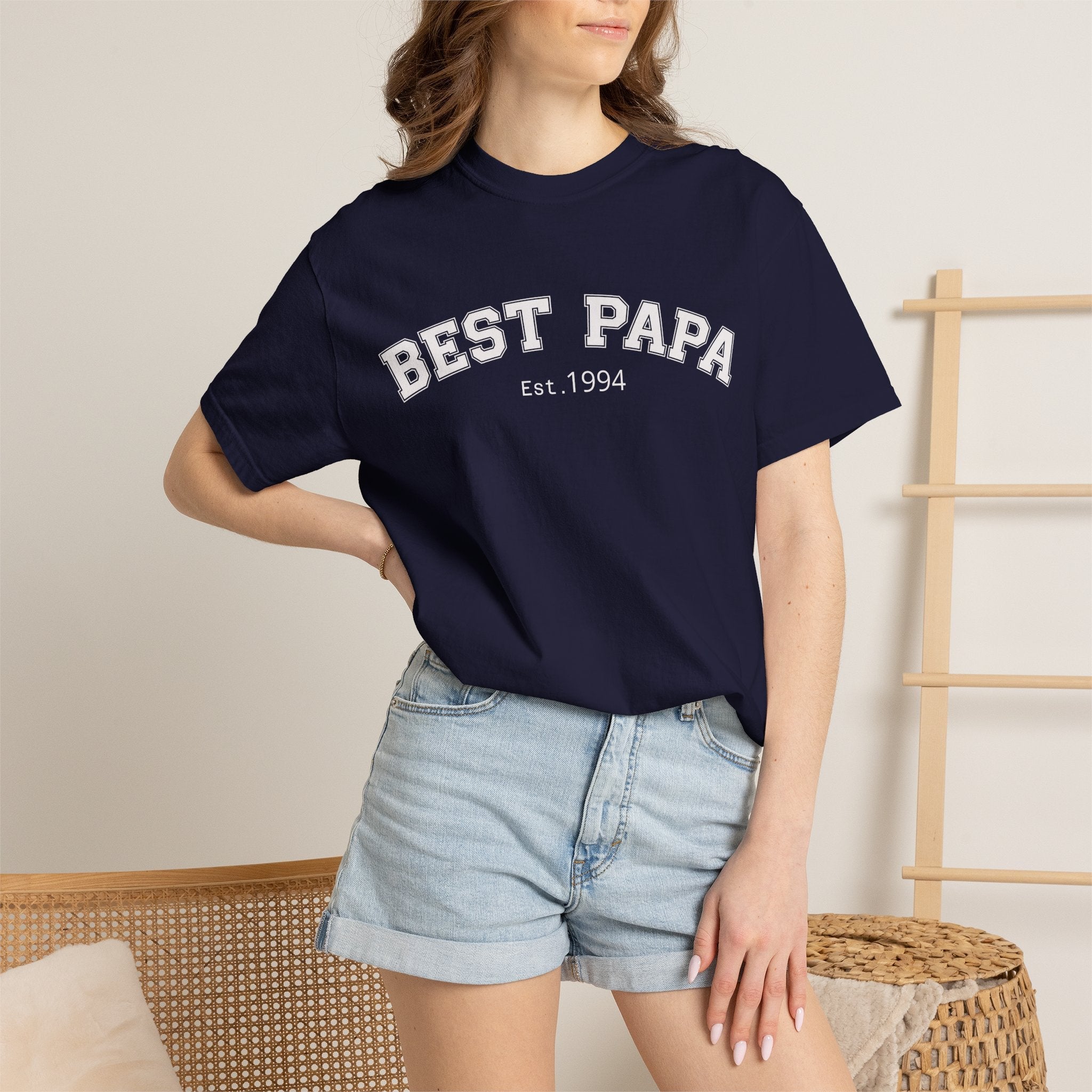 Best Papa "Personalize the Est. Date" T-Shirt — Father’s Day Gift Tee