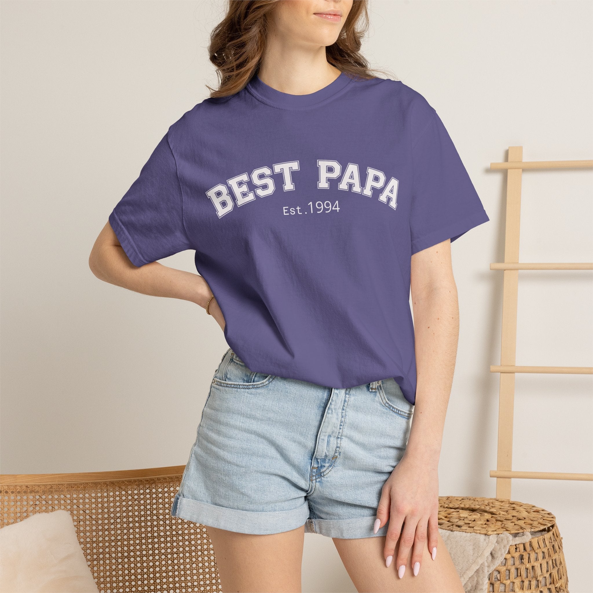 Best Papa "Personalize the Est. Date" T-Shirt — Father’s Day Gift Tee