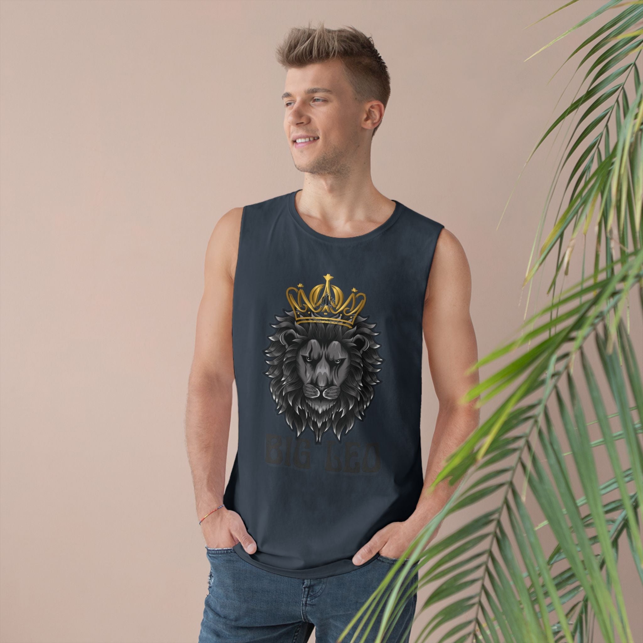 Big Leo Unisex Barnard Tank - Stylish Leo Graphic Tee, Zodiac Sign AppTank TopBig Leo Unisex Barnard Tank