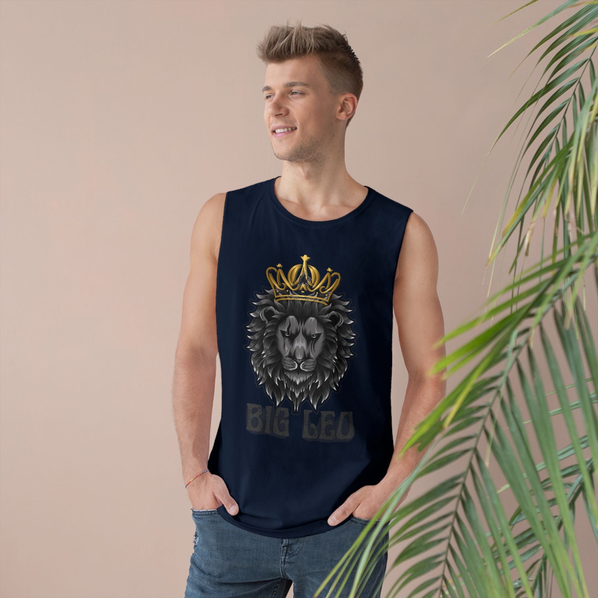 Big Leo Unisex Barnard Tank - Stylish Leo Graphic Tee, Zodiac Sign AppTank TopBig Leo Unisex Barnard Tank