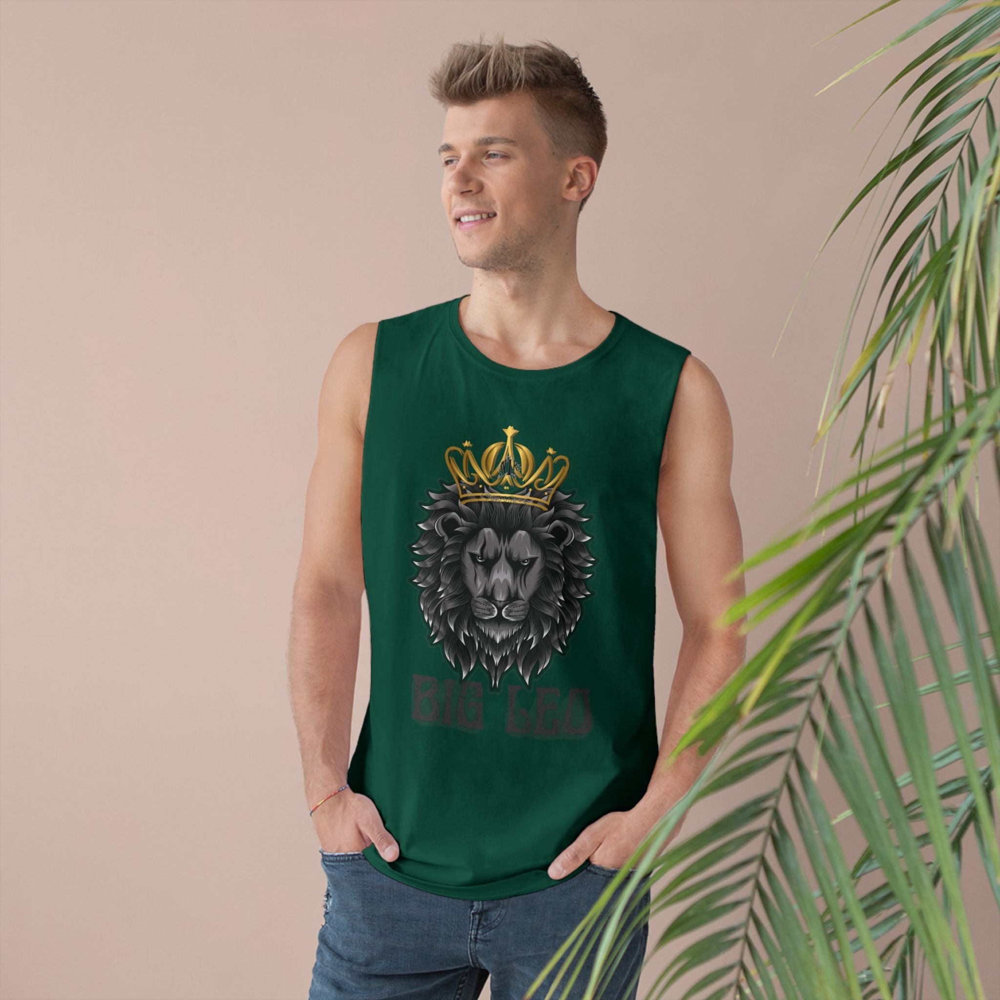 Big Leo Unisex Barnard Tank - Stylish Leo Graphic Tee, Zodiac Sign AppTank TopBig Leo Unisex Barnard Tank