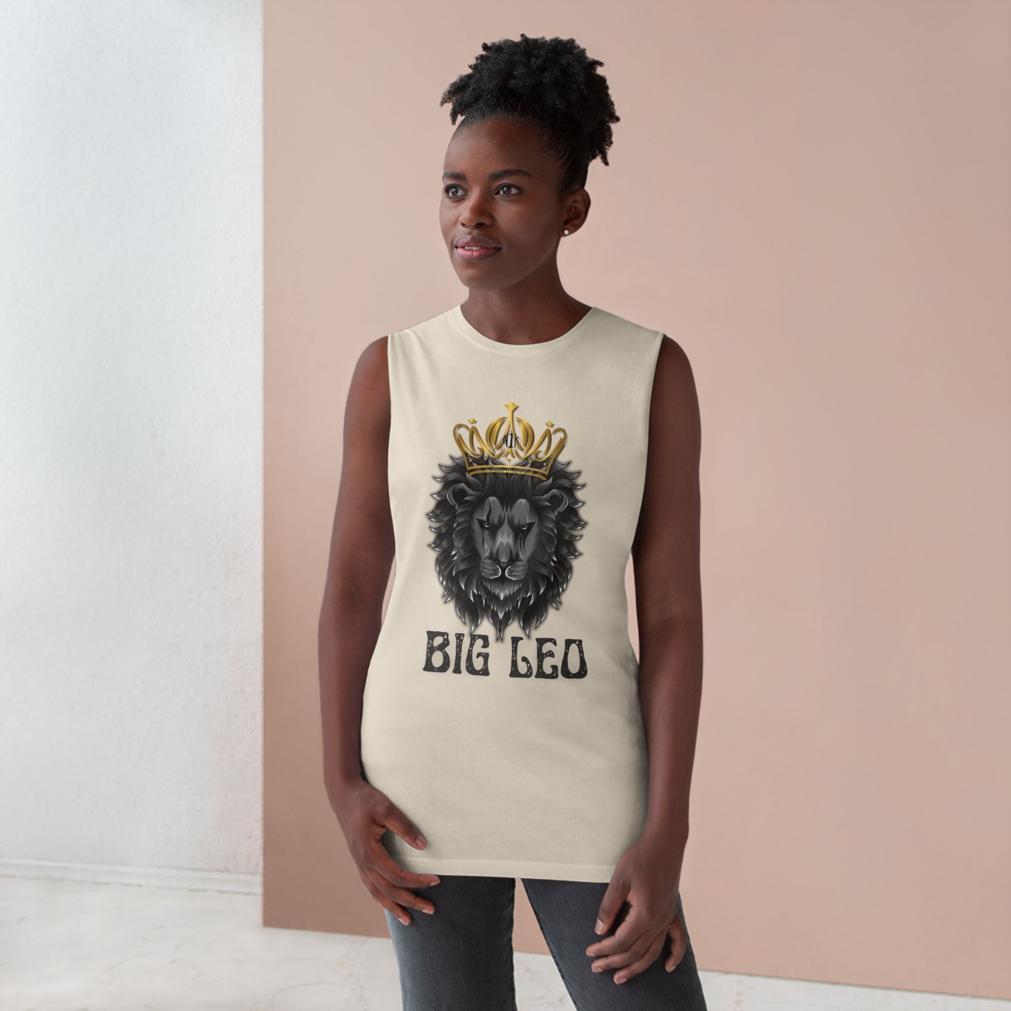 Big Leo Unisex Barnard Tank - Stylish Leo Graphic Tee, Zodiac Sign AppTank TopBig Leo Unisex Barnard Tank