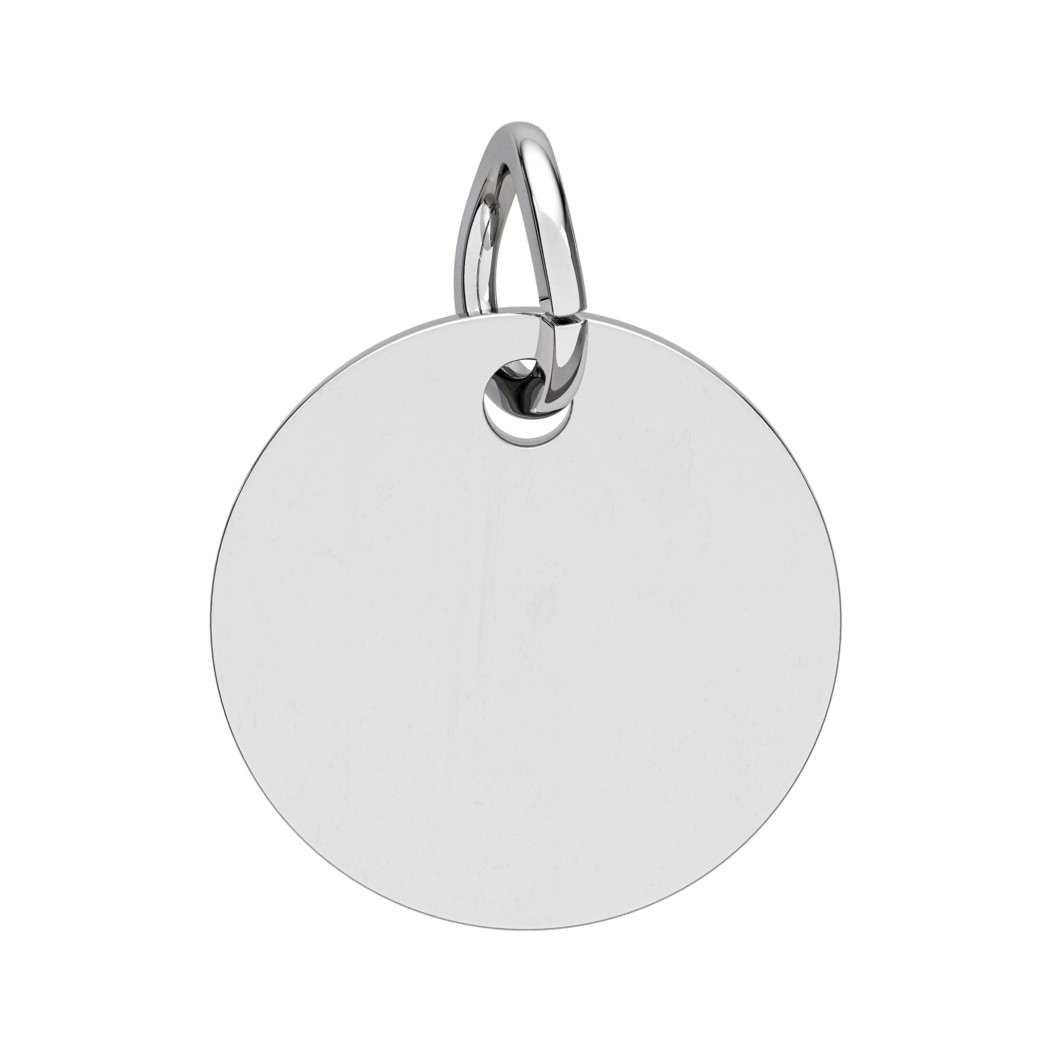 Birthstone Circle Charm (Engraving)