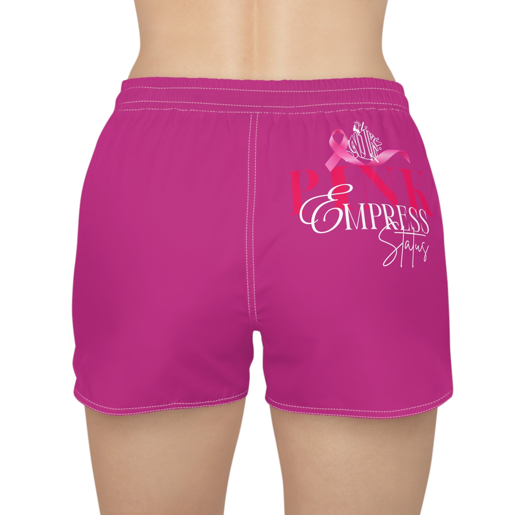 Breast Cancer Awareness Women's Casual Shorts — Empress Status Pink