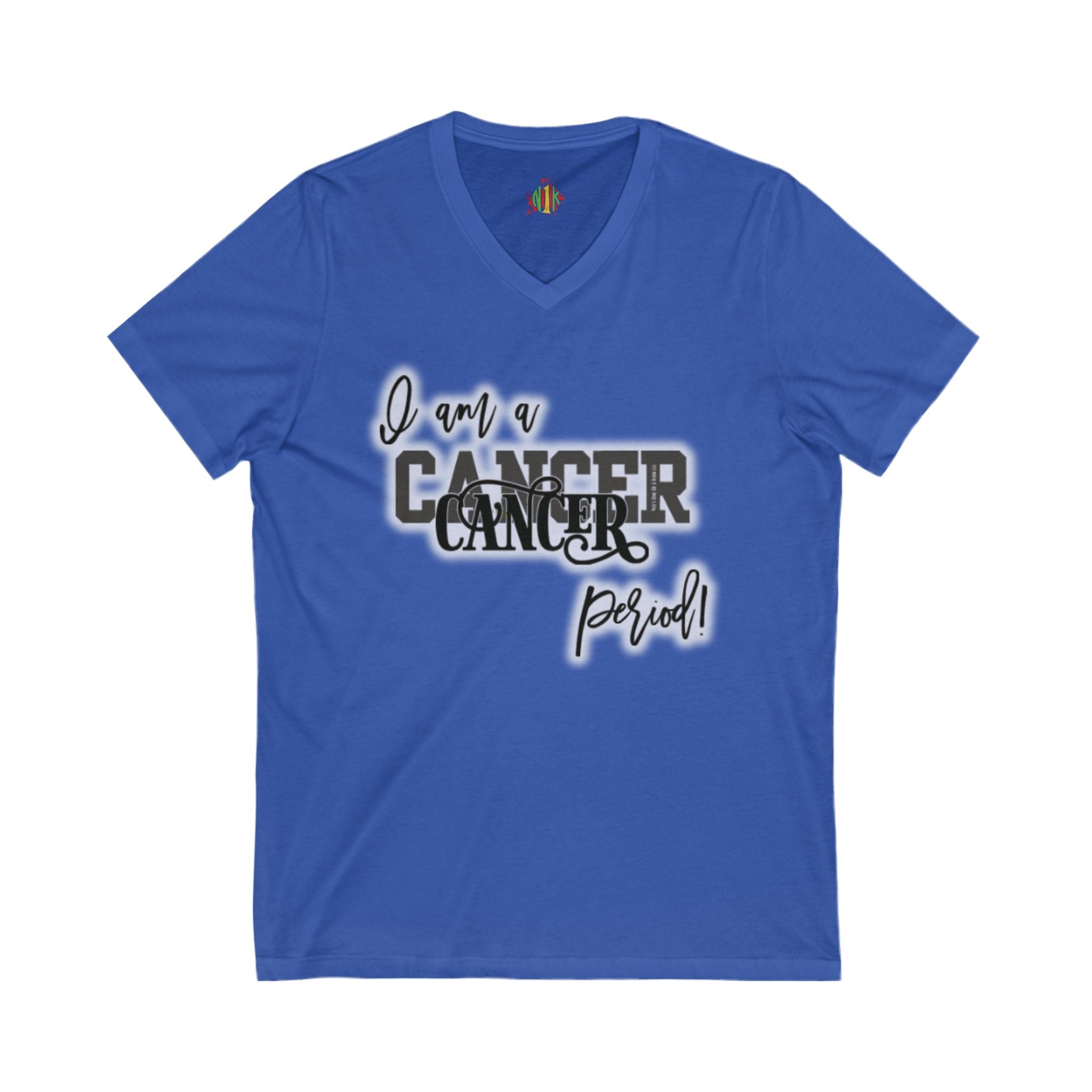 Cancer Zodiac V-Neck Tee, Astrology Shirt, Birthday Gift for Cancer, TV-neckCancer Zodiac V-Neck Tee