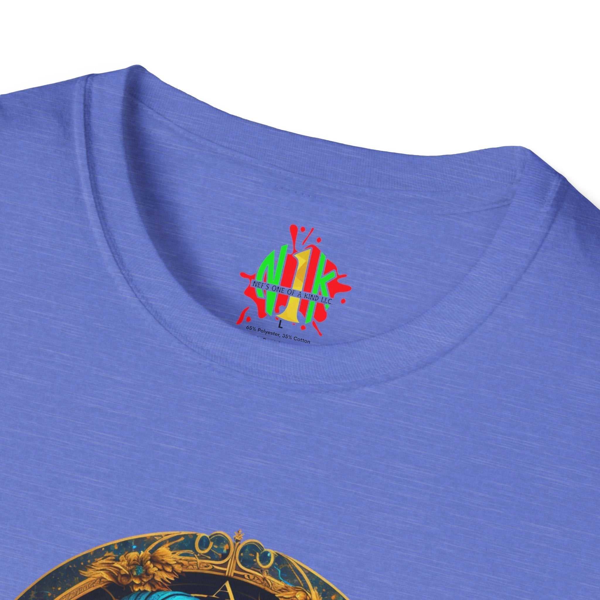 Capricorn Tee unisex soft-style cotton t-shirt with size guide and classic crew neckline