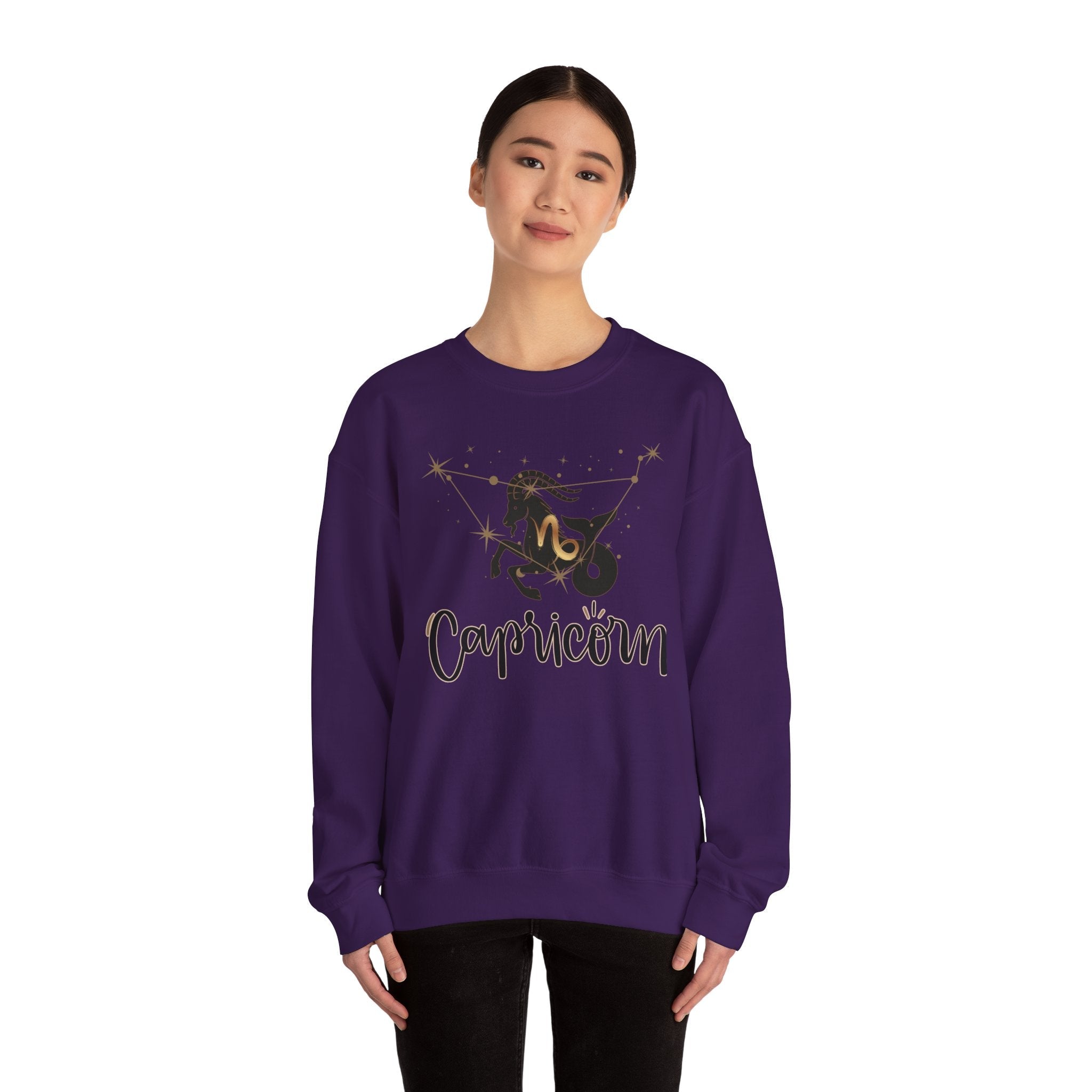 Capricorn Unisex Casual Crewneck SweatshirtSweatshirtCapricorn Unisex Casual Crewneck Sweatshirt