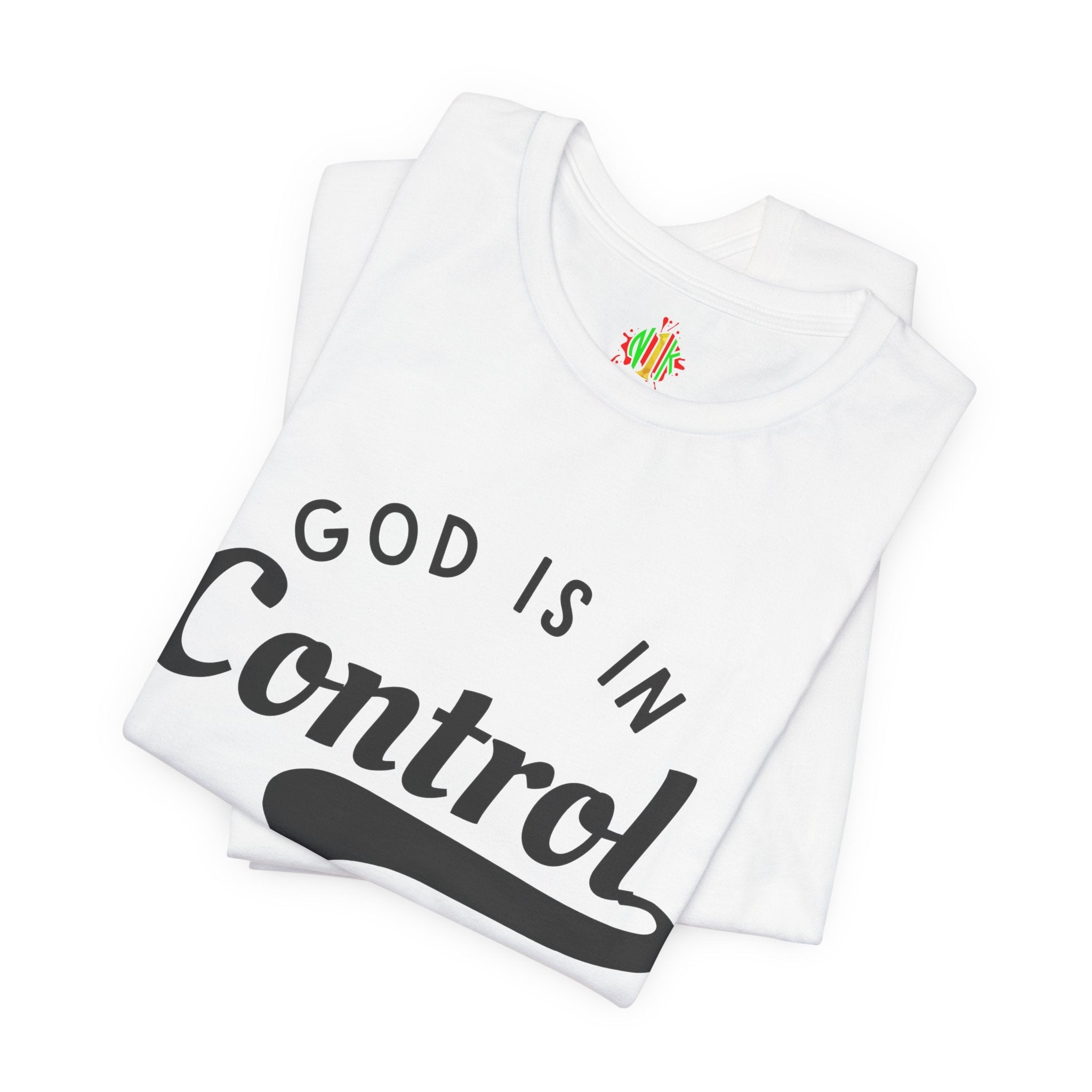 Christian Inspirational Unisex Tee - 'God is in Control' & 'All is WelT-ShirtChristian Inspirational Unisex Tee