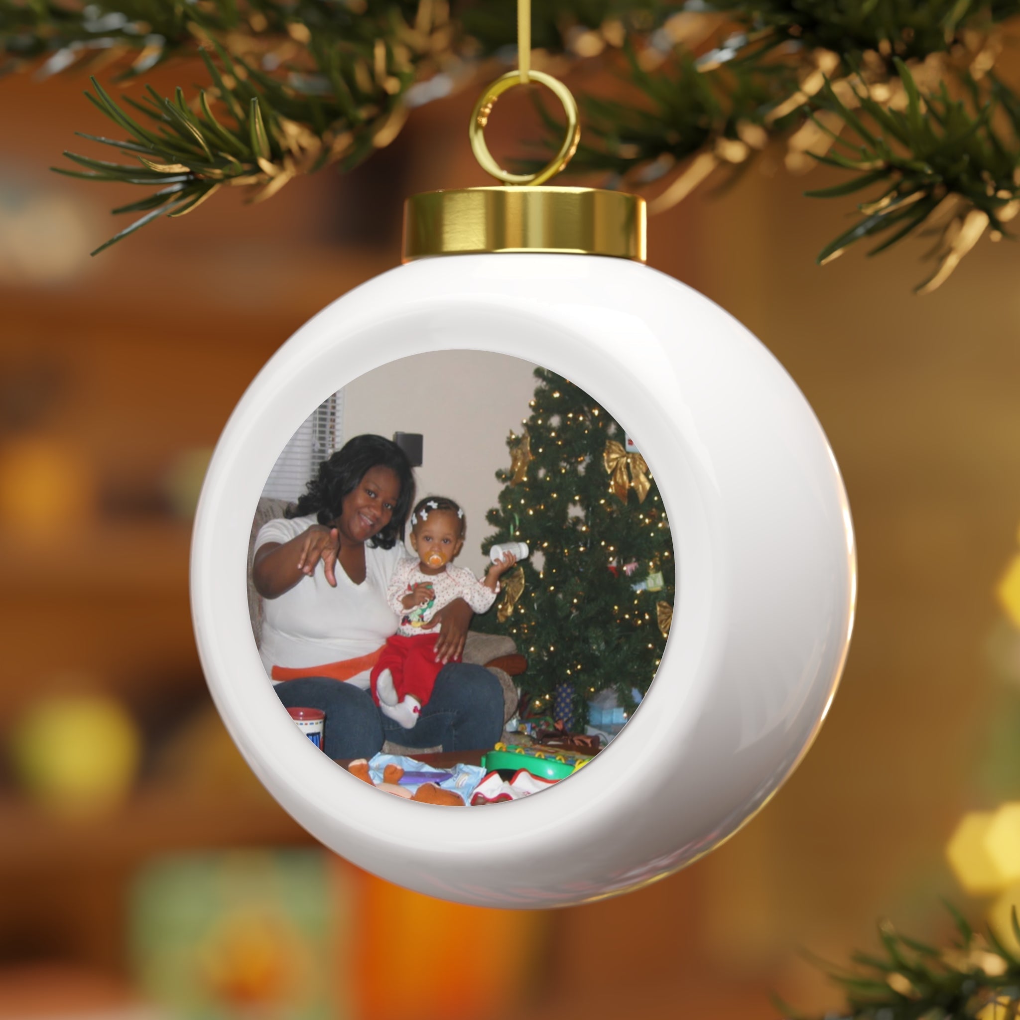 Christmas Ball Ornament - Add Photo