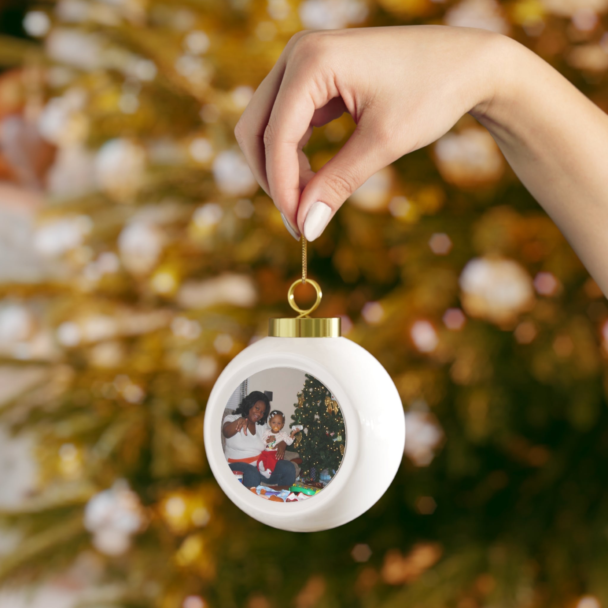 Christmas Ball Ornament - Add Photo