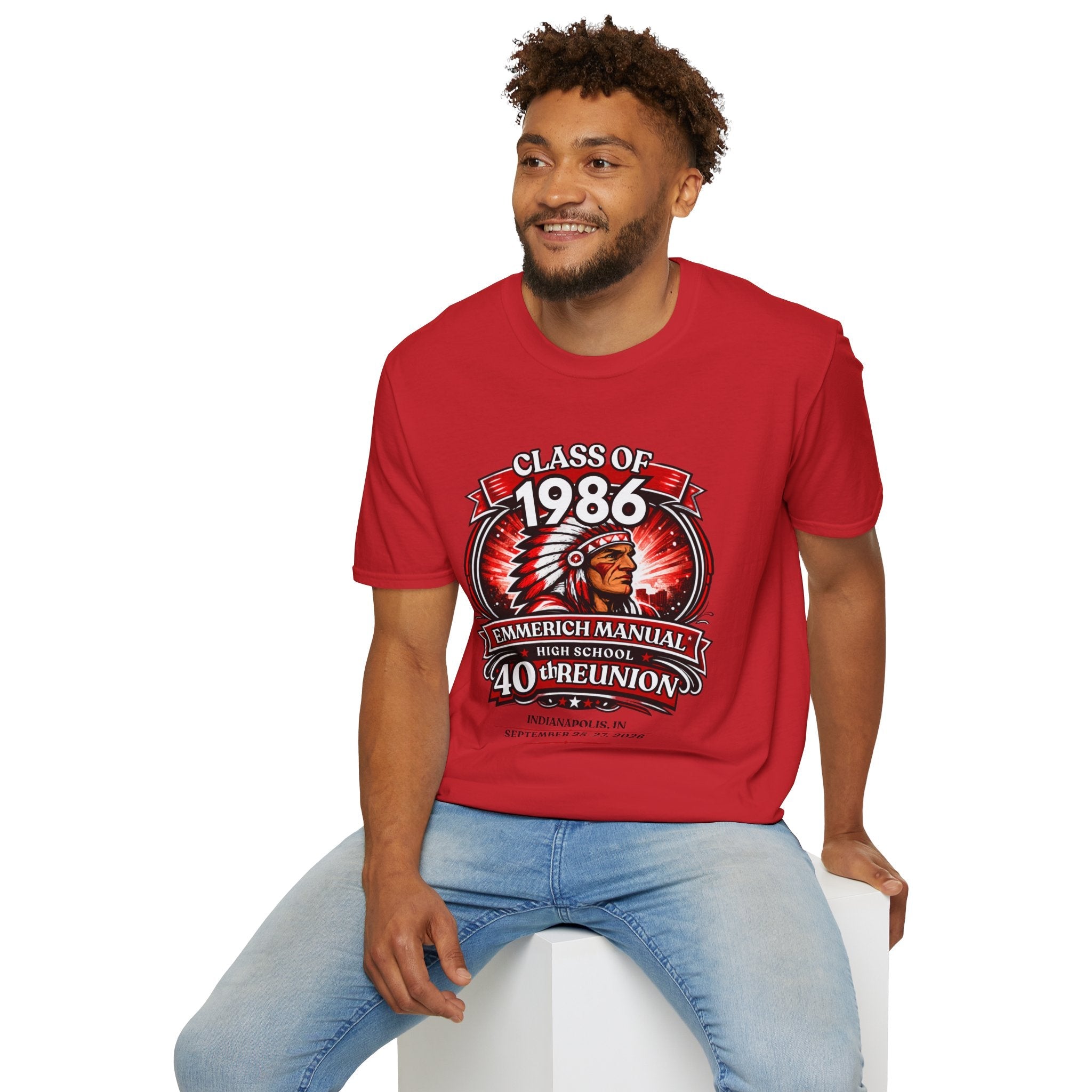 Class of 1986 40th Reunion T-Shirt — Emmerich Manual High School Alumni Tee - Another Customized Smile