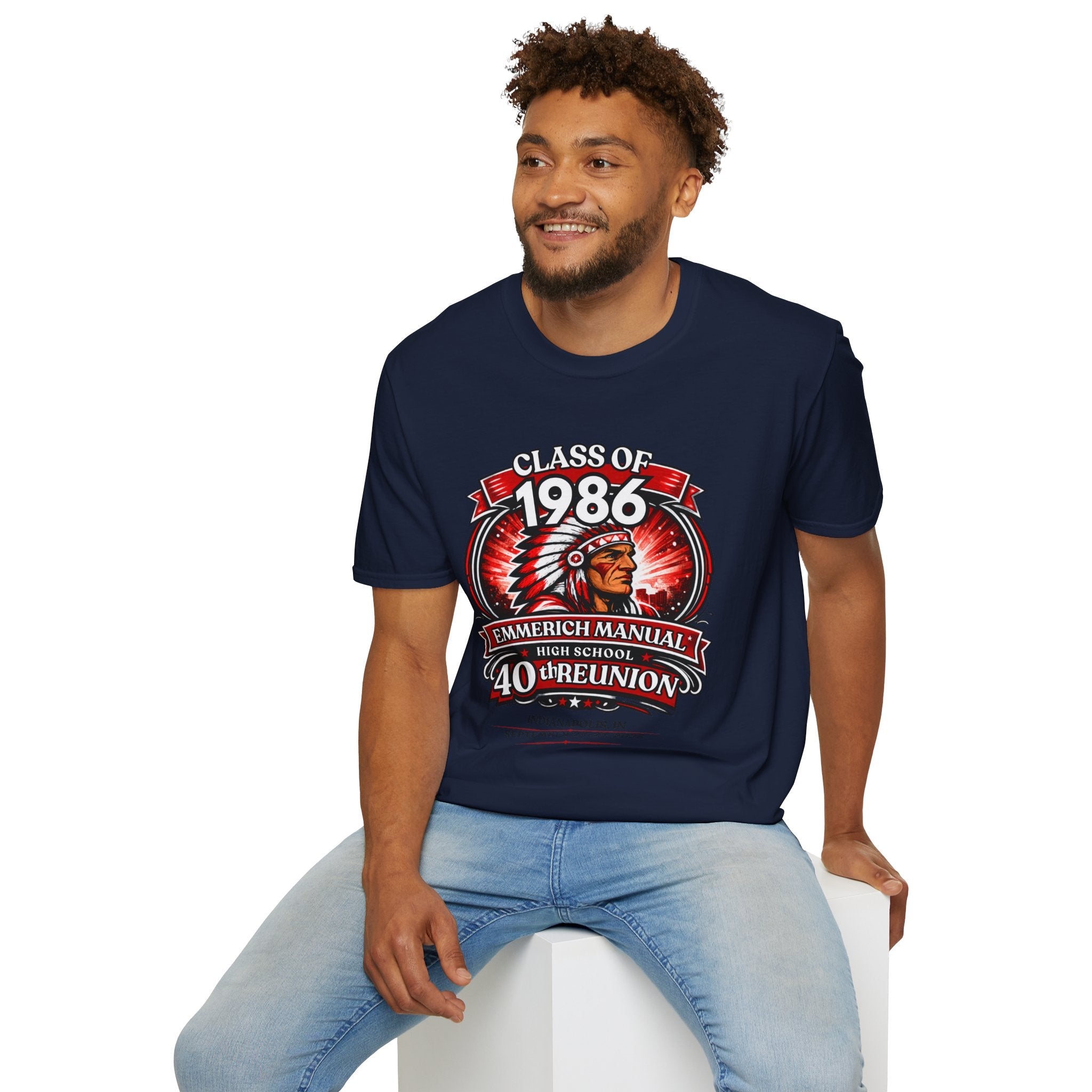 Class of 1986 40th Reunion T-Shirt — Emmerich Manual High School Alumni Tee - Another Customized Smile