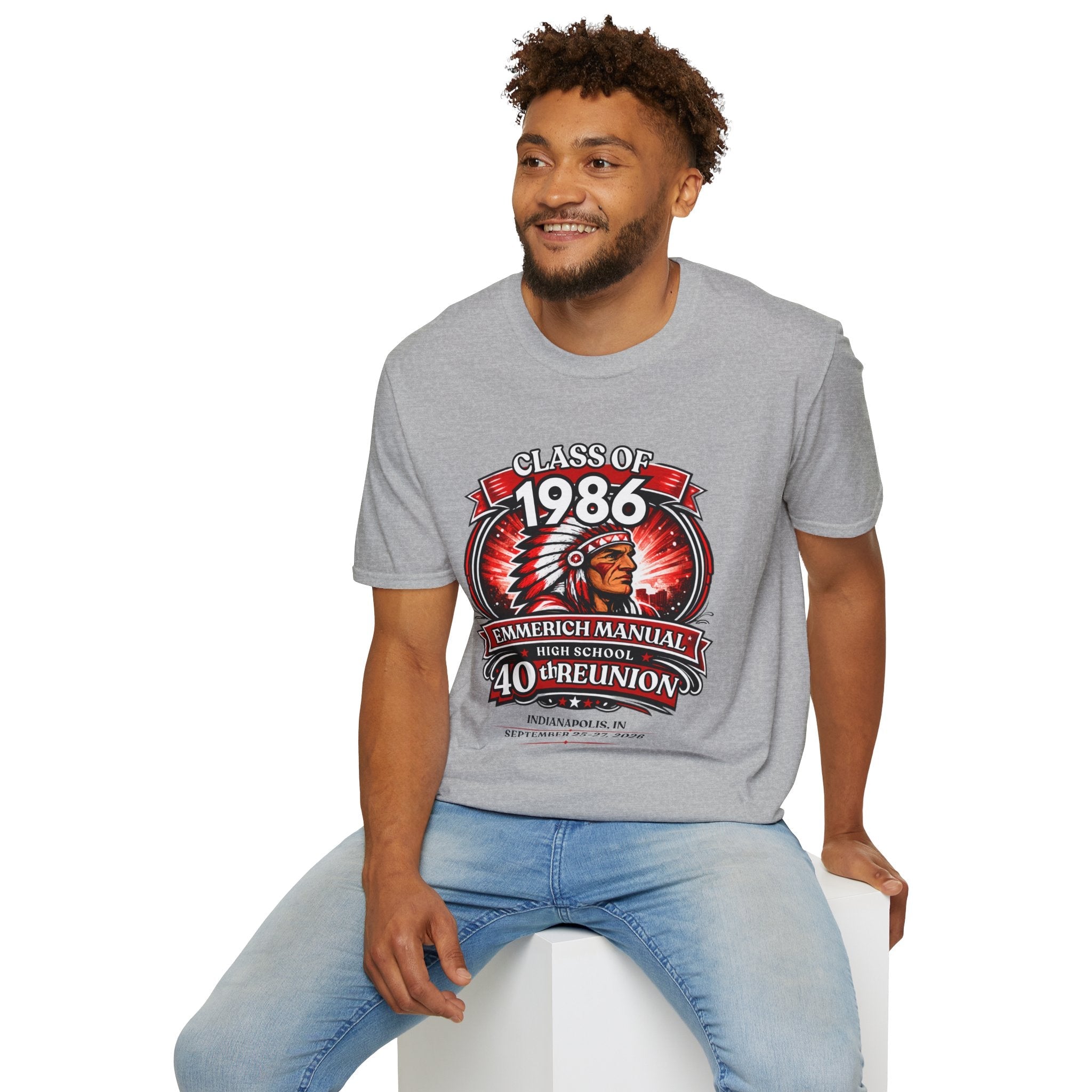 Class of 1986 40th Reunion T-Shirt — Emmerich Manual High School Alumni Tee - Another Customized Smile