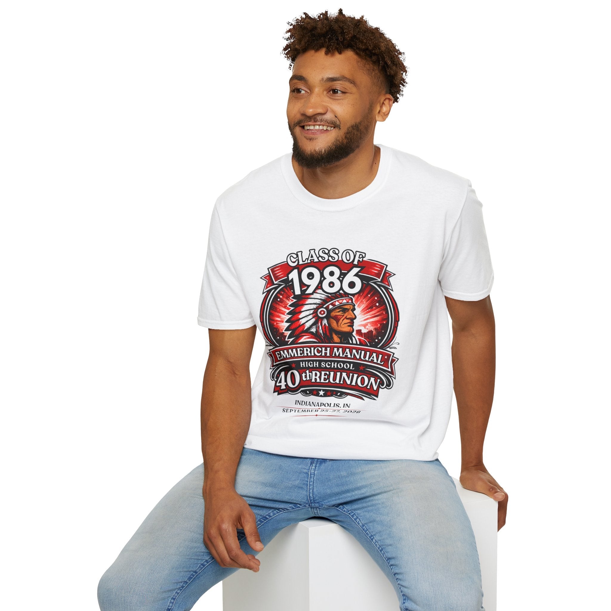 Class of 1986 40th Reunion T-Shirt — Emmerich Manual High School Alumni Tee - Another Customized Smile