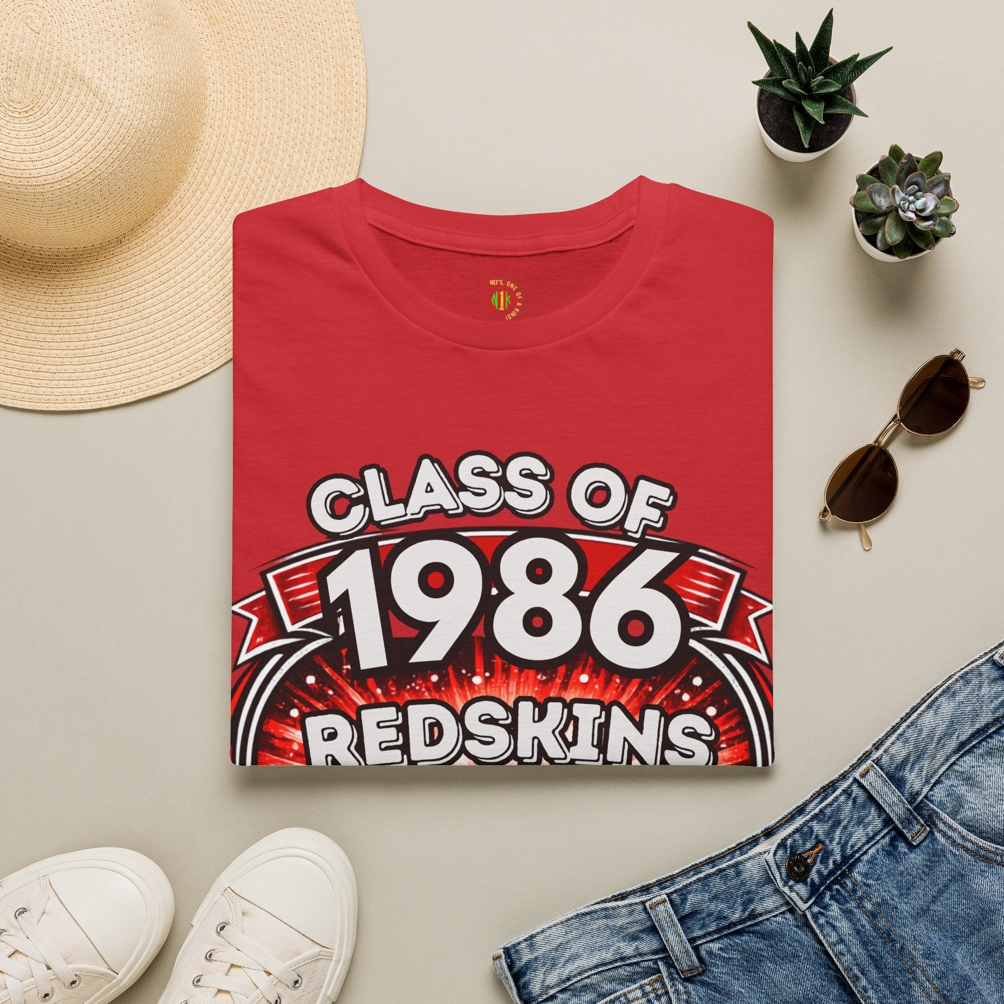 Class of 1986 Reunion T-Shirt — 40th Anniversary Redskins Emmerich Manual - Another Customized Smile